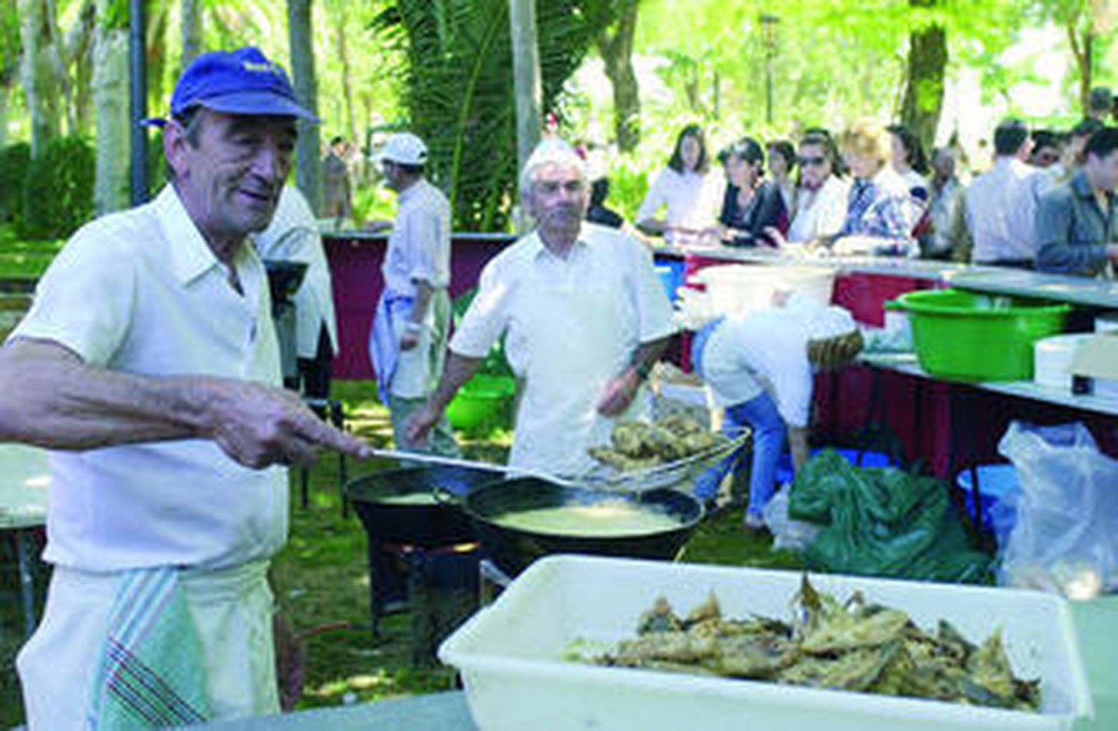 Albures, gambas y jamón