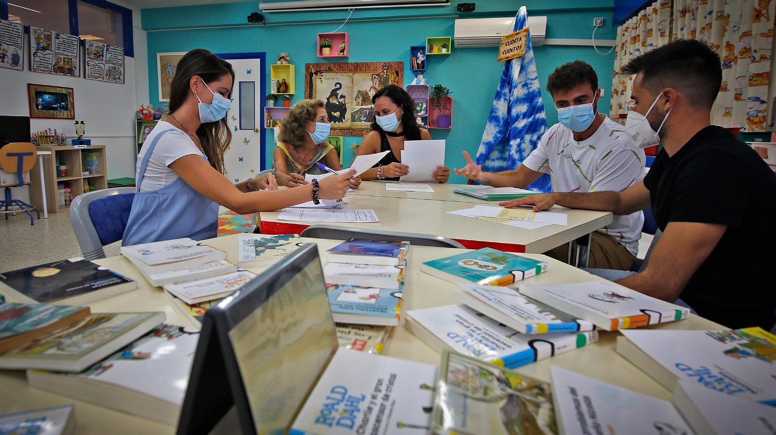 Preparados para el inicio de curso en el CEIP Ciudad de Jerez