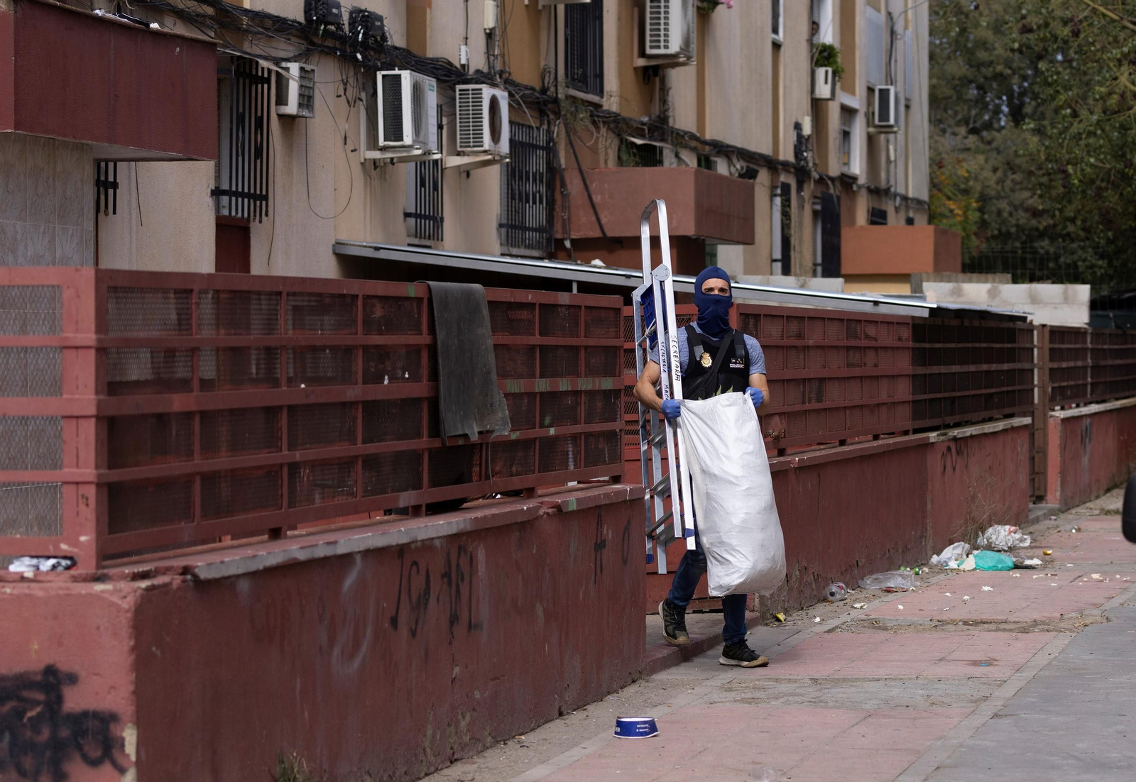 Operación de la Policía Nacional en el Polígono Norte, en octubre de 2024. Operación de la Policía Nacional en el Polígono Norte, en octubre de 2024.