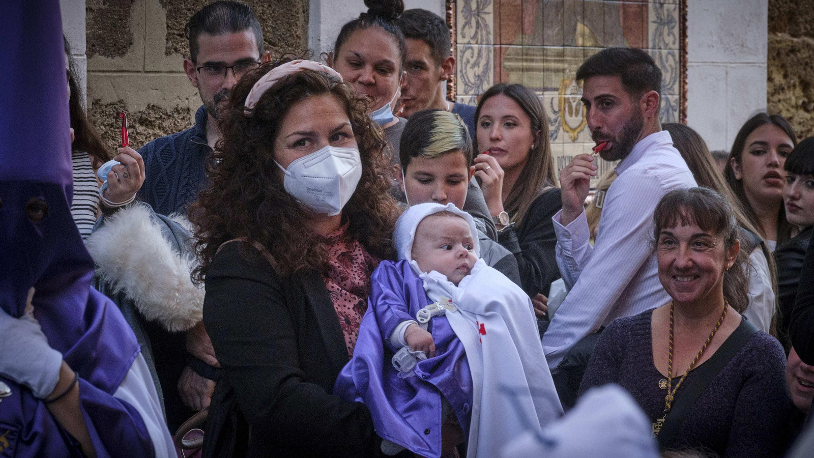 Nazareno de Santa María en la Semana Santa de Cádiz 2022