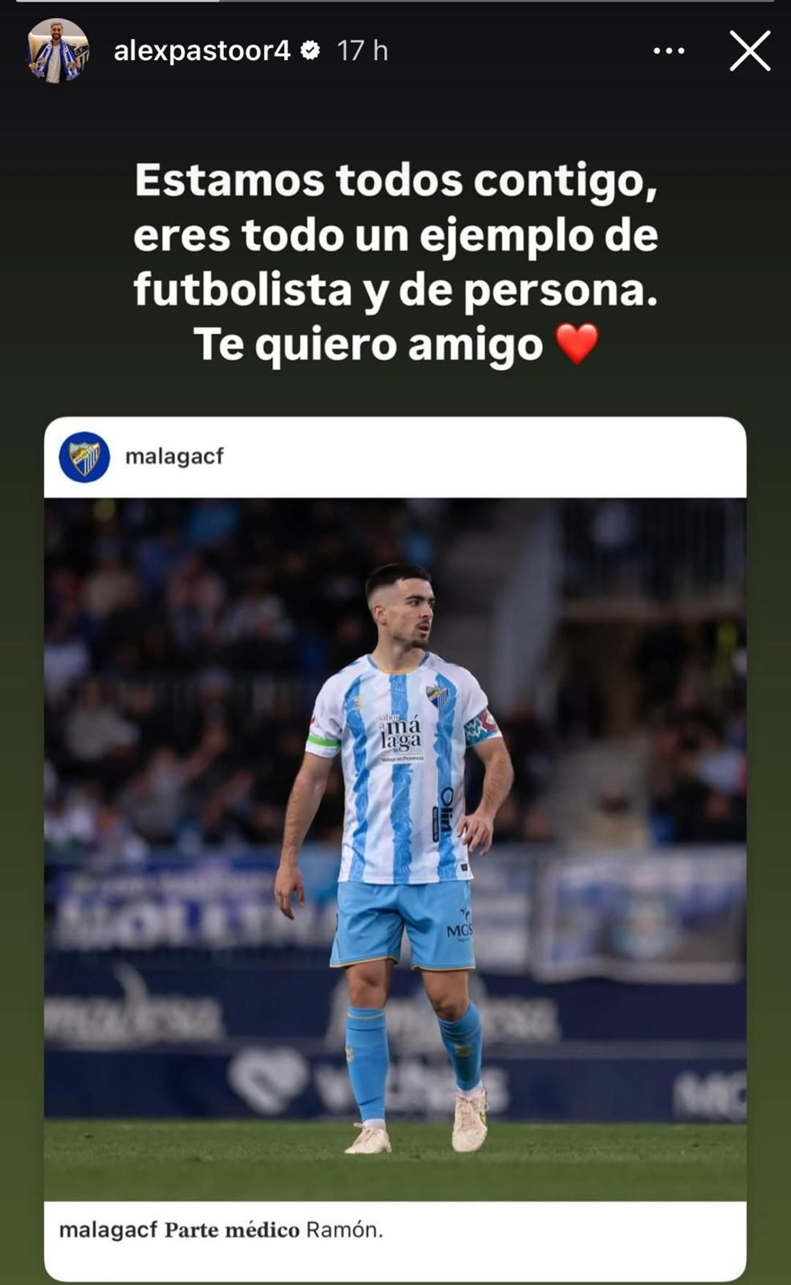 El fútbol se vuelca con Ramón Enríquez: "Estamos todos contigo"