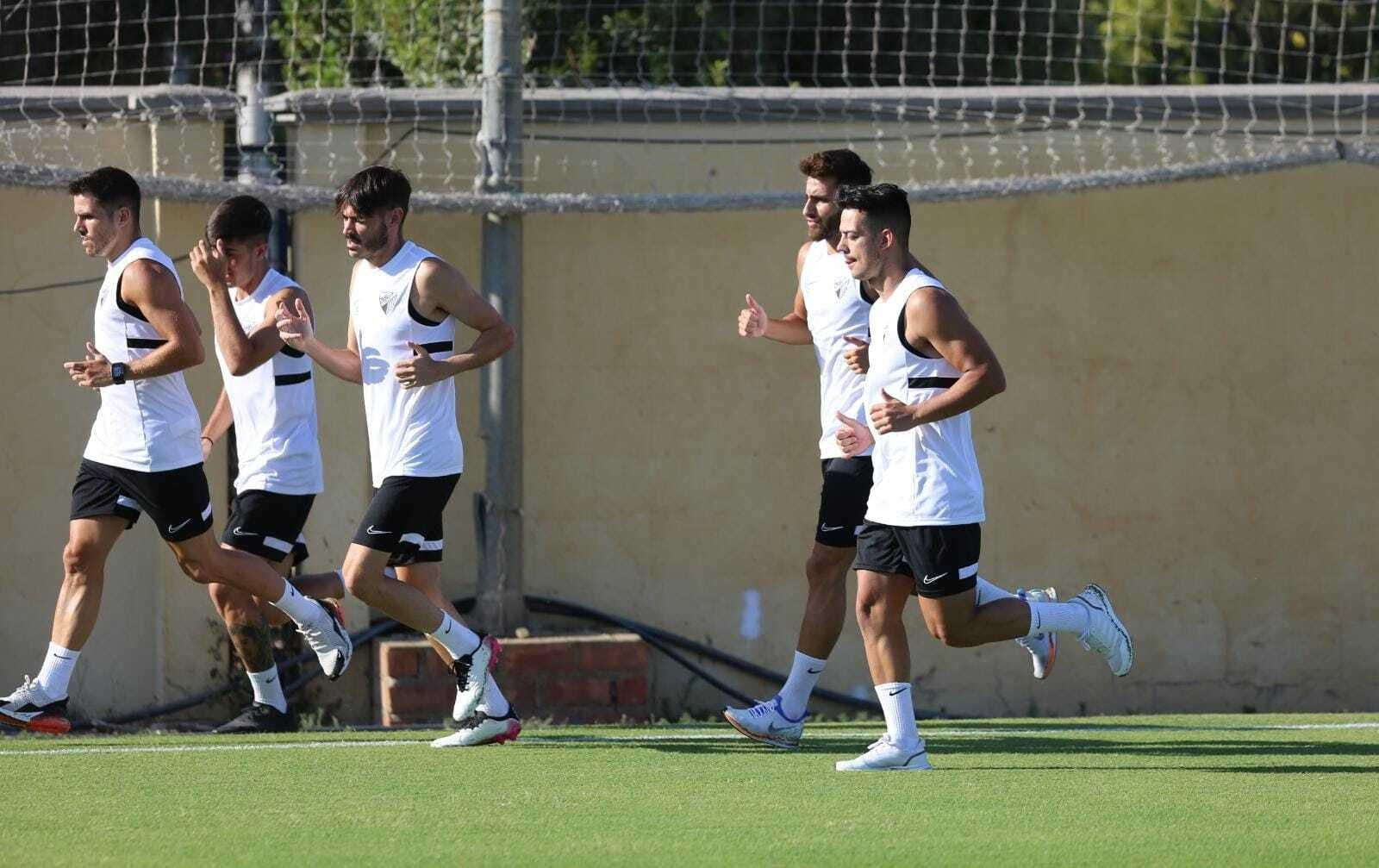 Galería: Manolo Gaspar y Chavarría, en el primer día de Ismael Gutiérrez con el Málaga CF