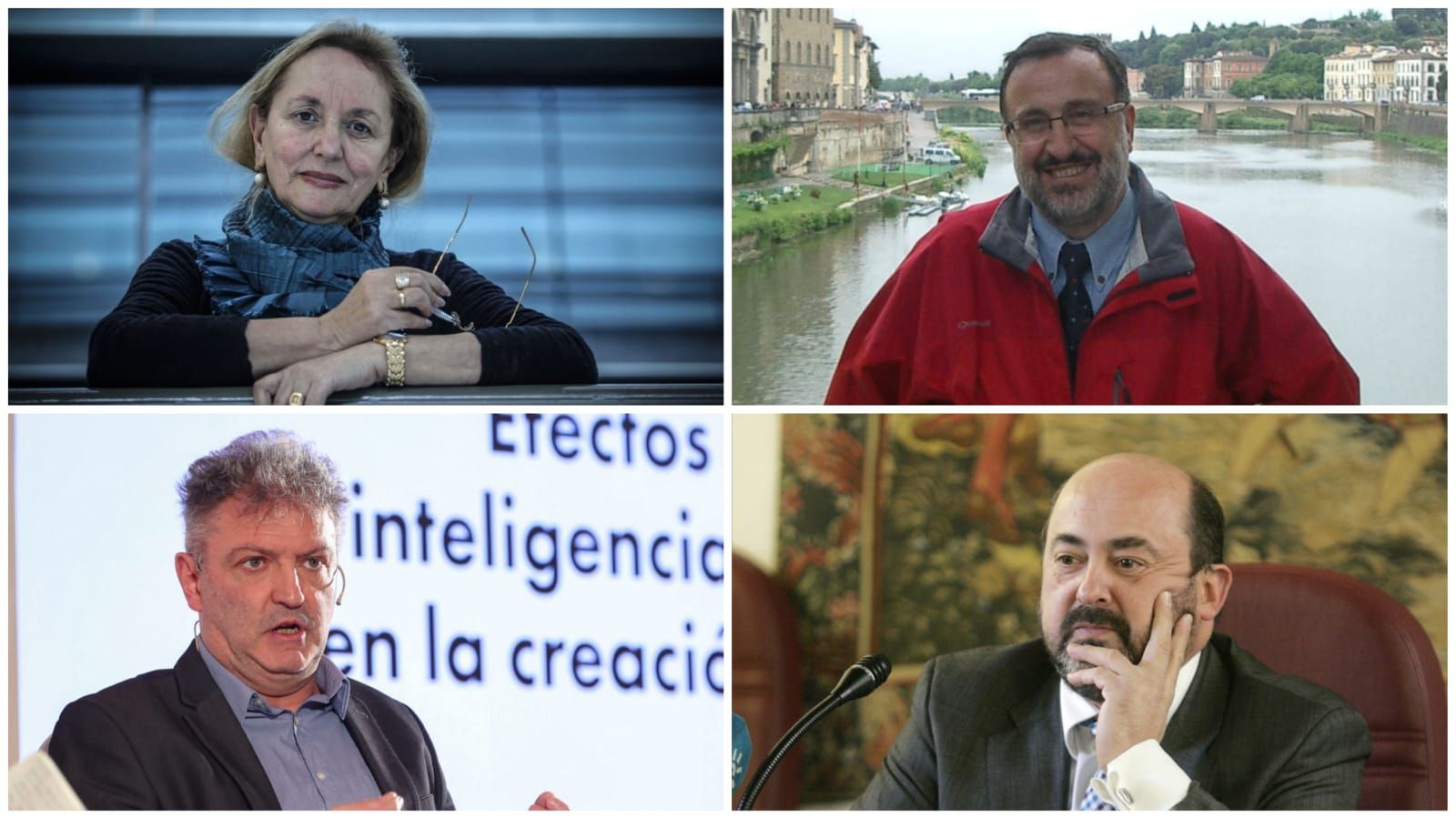 Amelia Valcárcel, Jorge L. Tizón, Manuel Martín-Loeches y Manuel Torres.