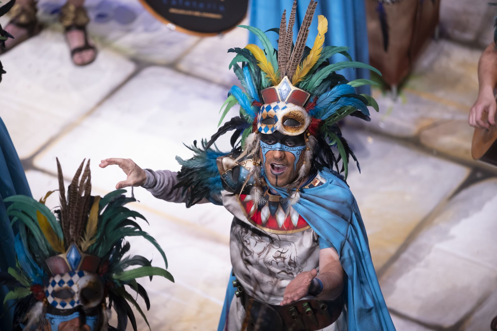 Imágenes de la actuación de la comparsa de Bollullos "El sacrificio" en el Carnaval Colombino