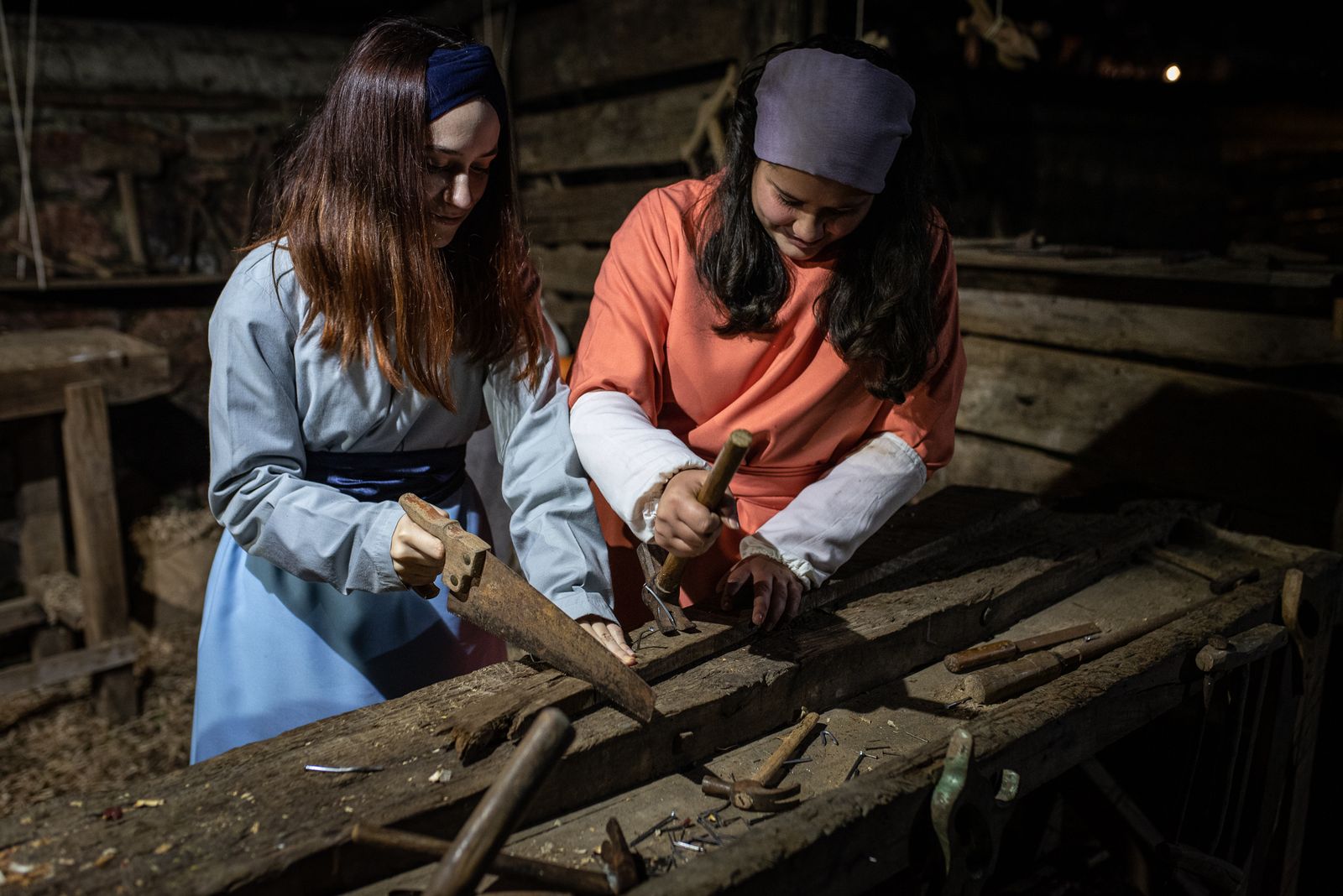 Imágenes: Una visita al Belén viviente de Puerto Moral