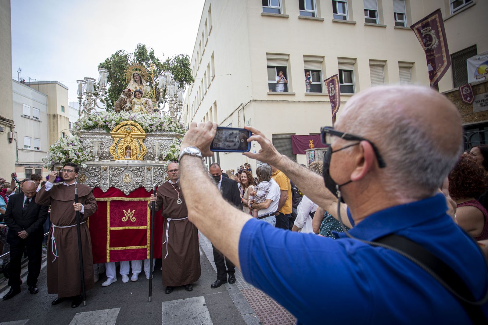 Imágenes de la salida procesional de La Pastora de Trille