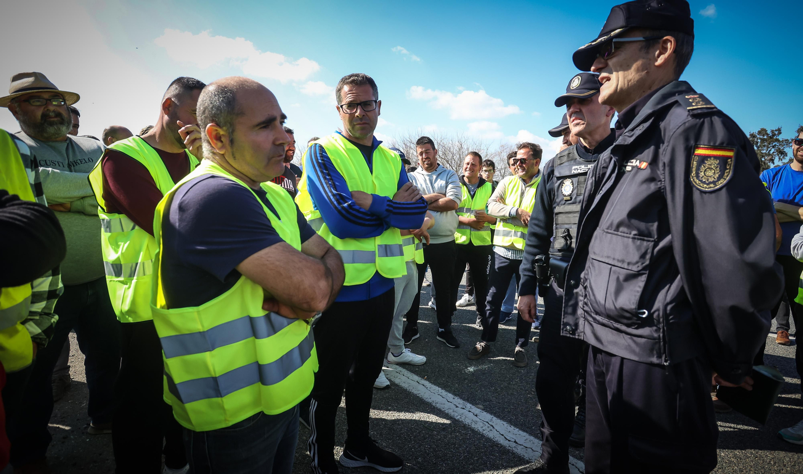 Jerez colapsado por la protesta de agricultores vy ganaderoa
