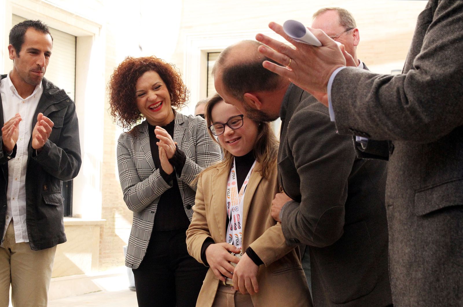 Blanca Betanzos recibida en la Diputación de Huelva, en imágenes