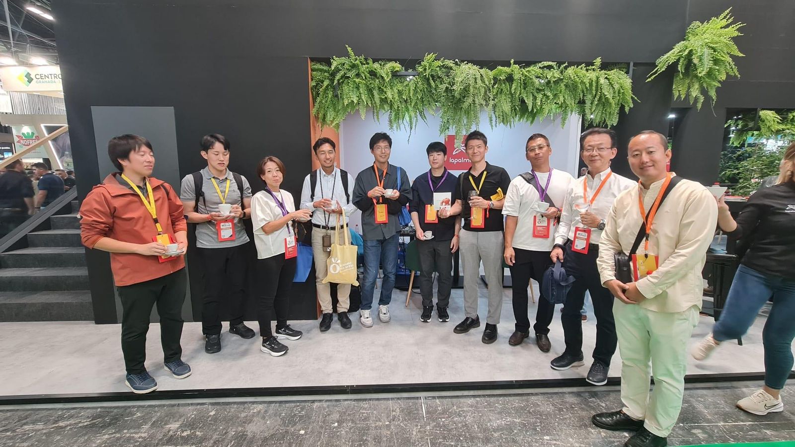 Visita de los agricultores japonenes.