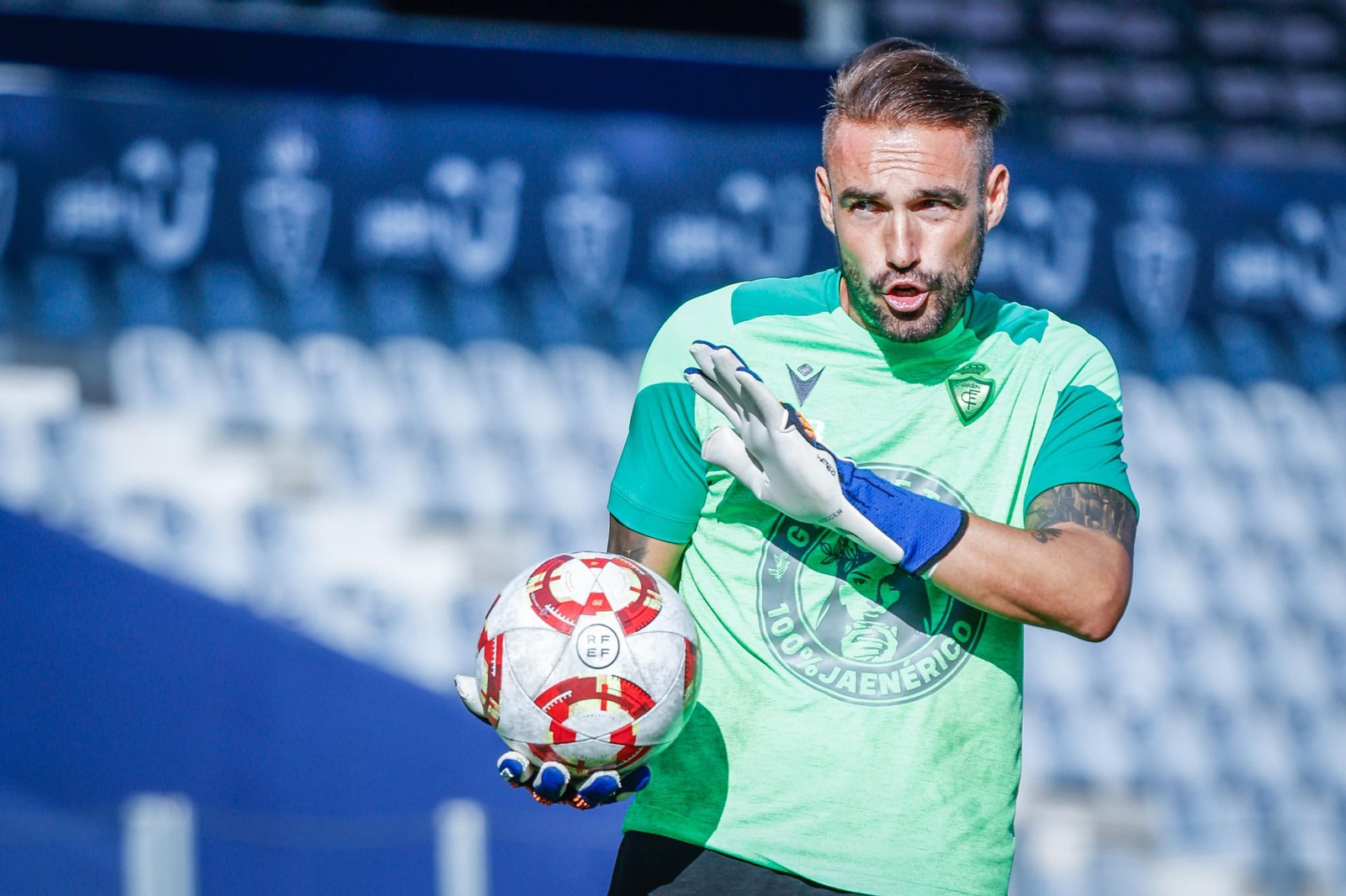 Grego Ciudad Real, en un entrenamiento.