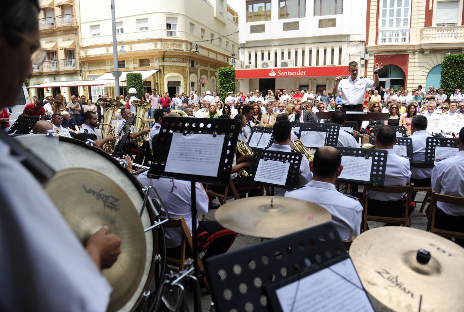 La unidad de música del Tercio Sur, en un acto en San Fernando de 2012.