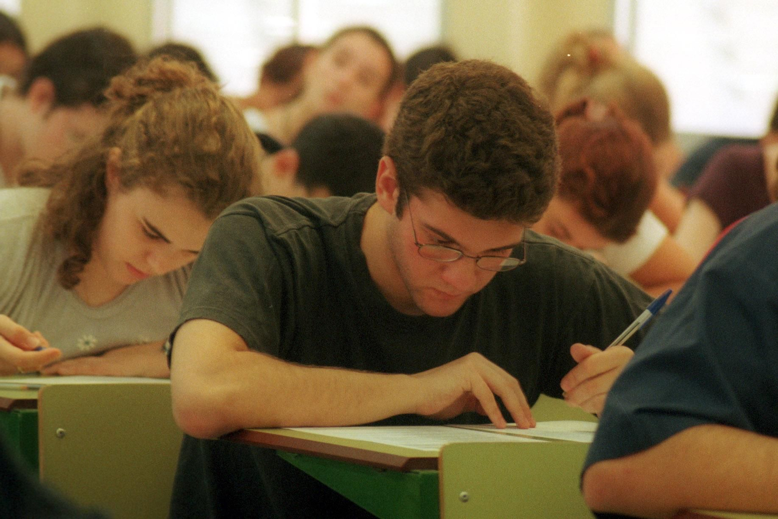 Imagen de archivo de una examen en la Universidad de Sevilla. Imagen de archivo de una examen en la Universidad de Sevilla.