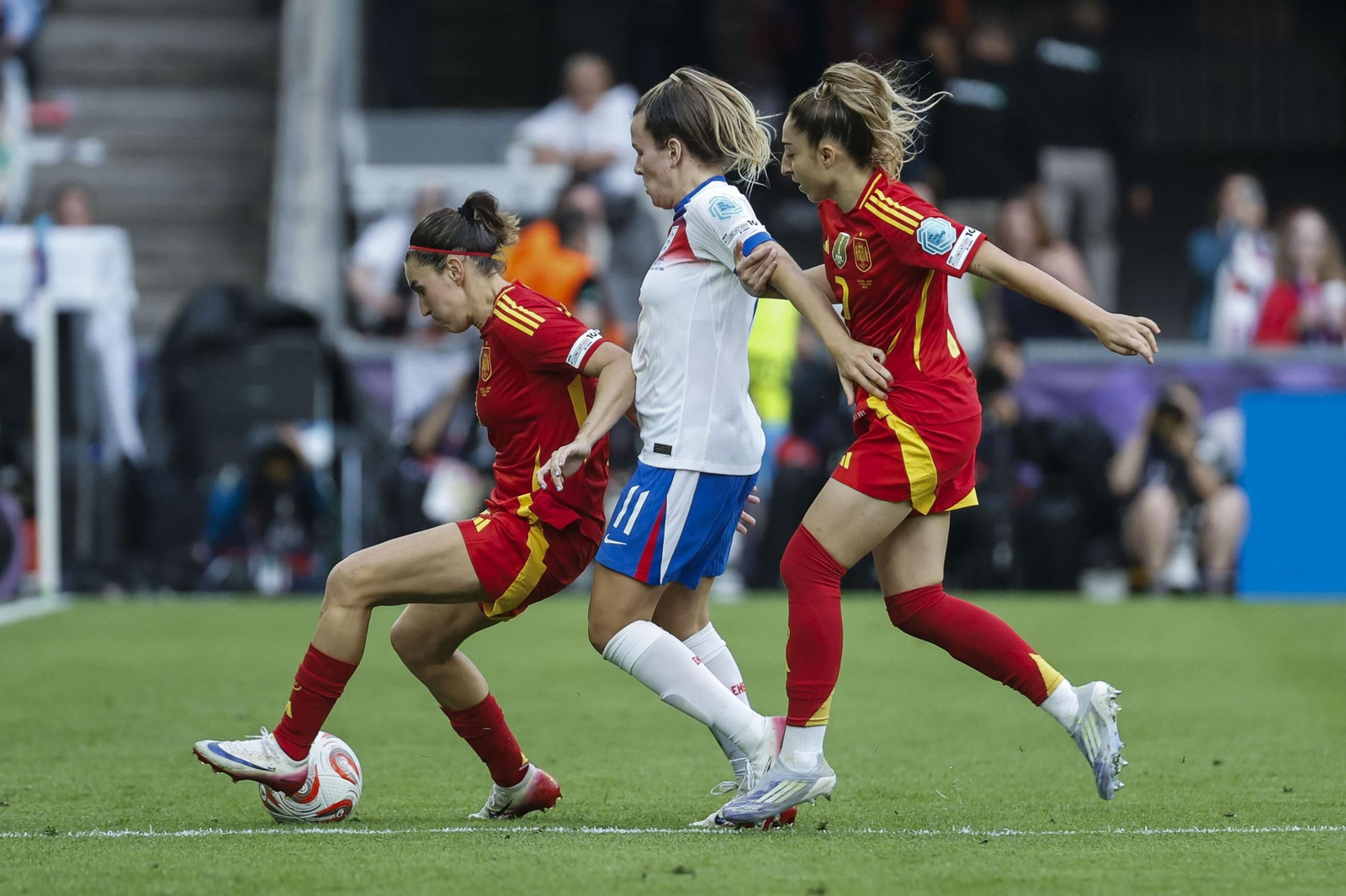 Las mejores imágenes de la final España - Inglaterra de la Eurocopa femenina