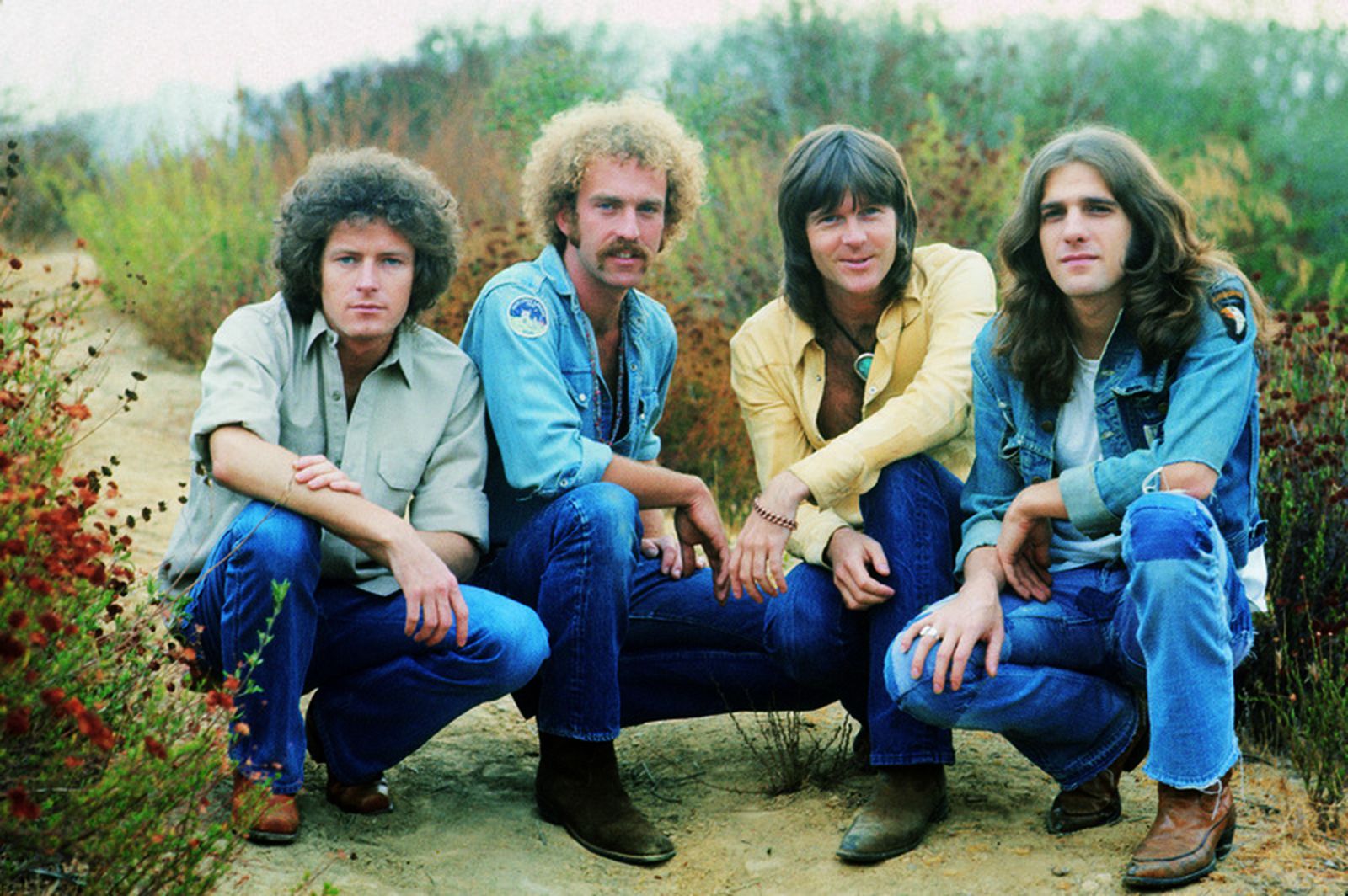 Randy Meisner (segundo por la derecha), junto con los demás componentes de los Eagles