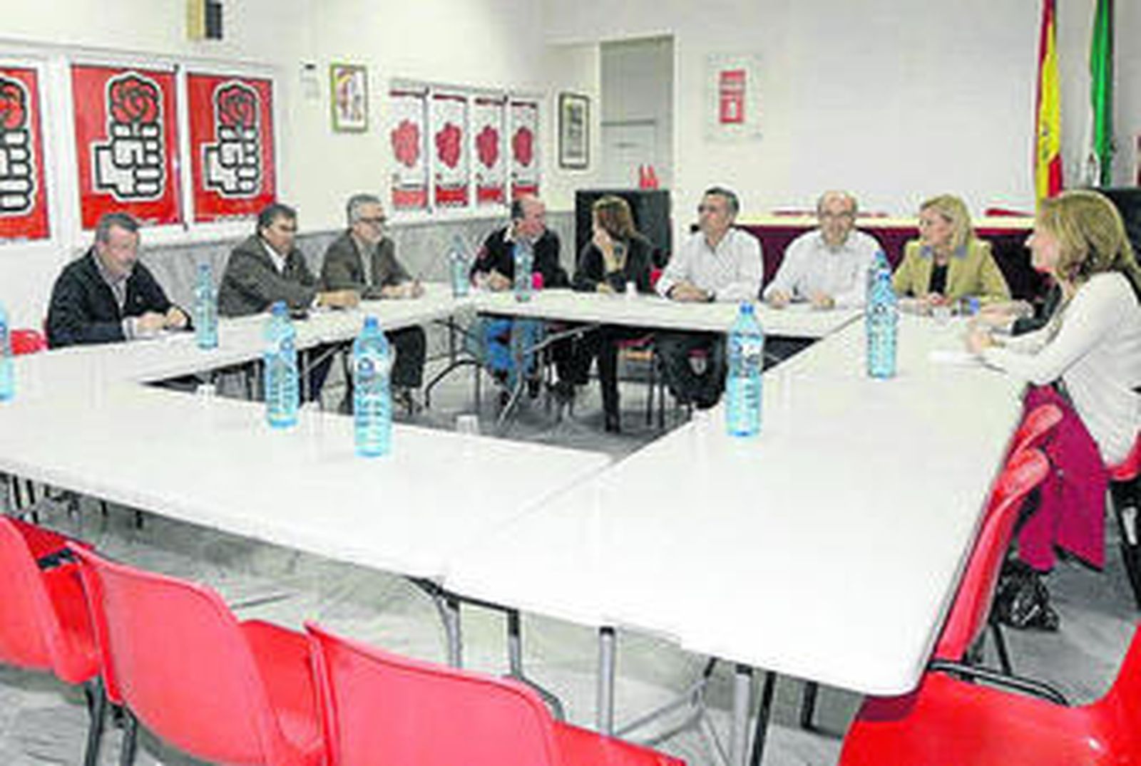 Asamblea en la que Usero fue obligado a dimitir.