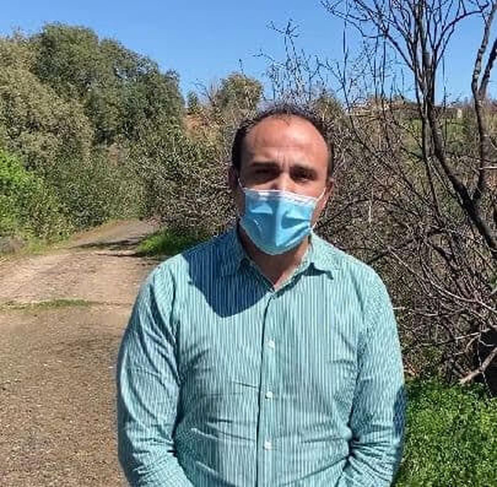 El portavoz provincial de Podemos Huelva, Hermes Gómez