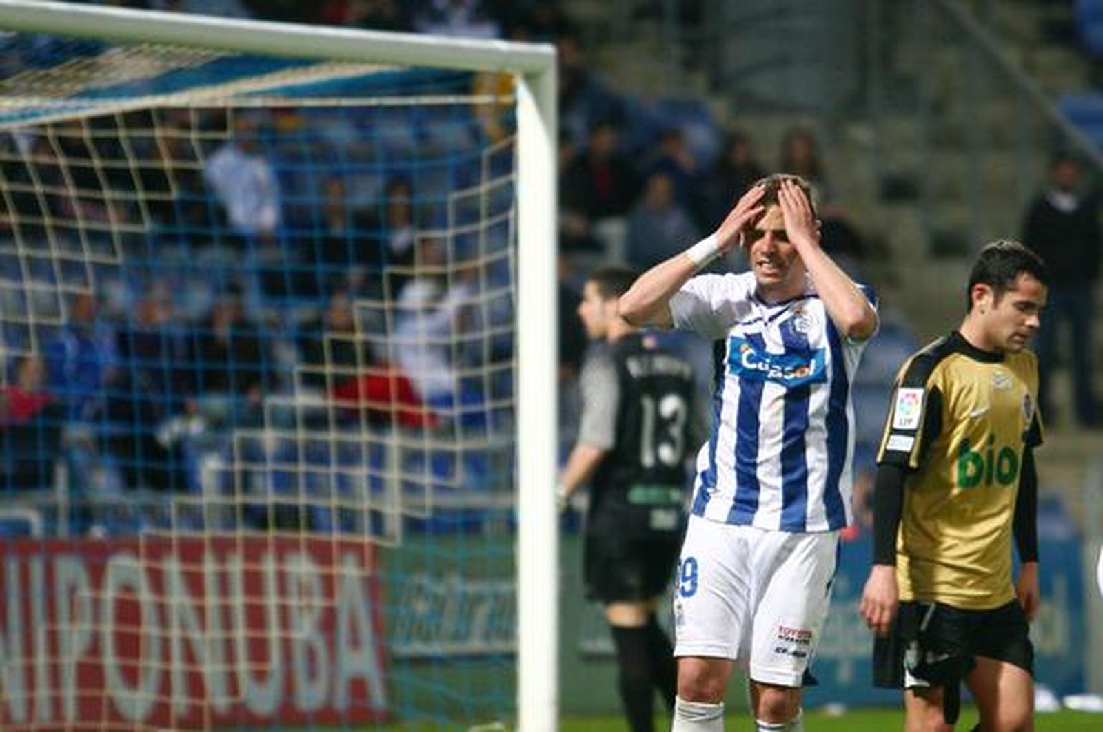 El Recreativo se atasca en casa ante la Ponferradina (1-1). / Alberto Rodríguez