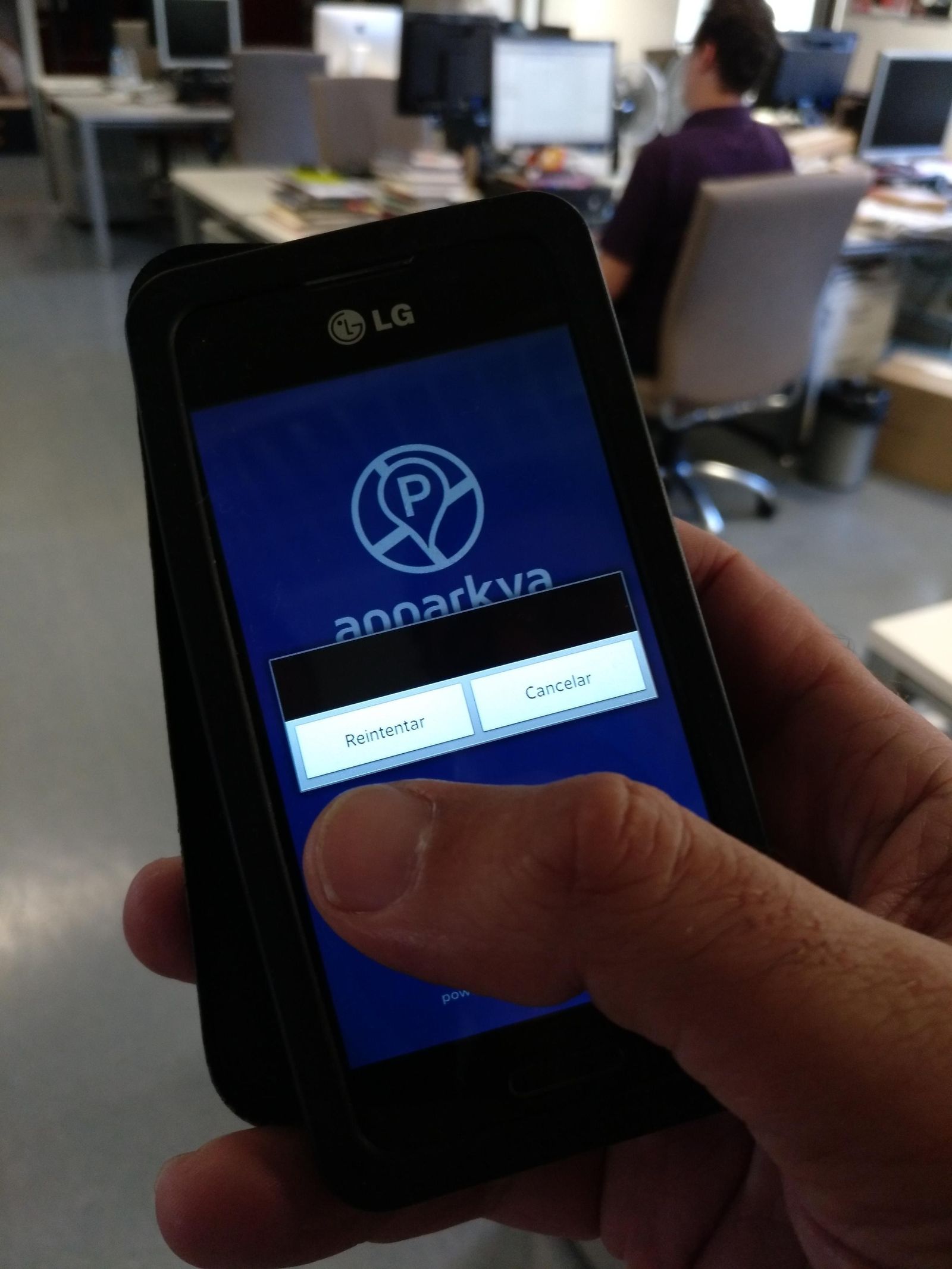 La app da error en este móvil.