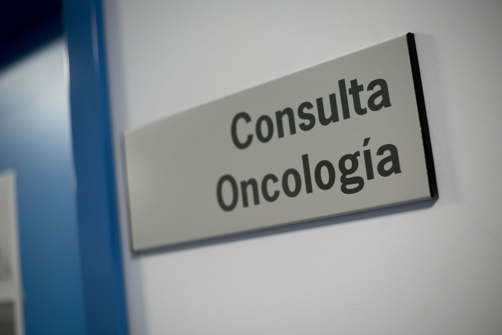 Consulta de oncología en un centro hospitalario.