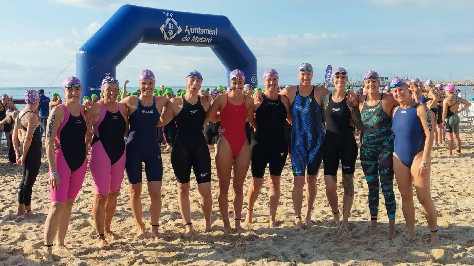 Las féminas del Natación Máster ha brillado todas a gran altura en Mataró.