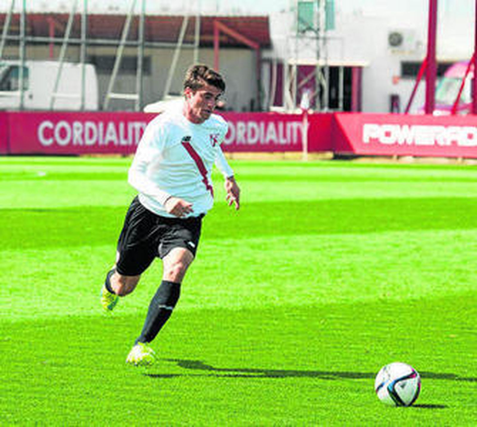 El sevillista David Carmona, durante un partido como local.
