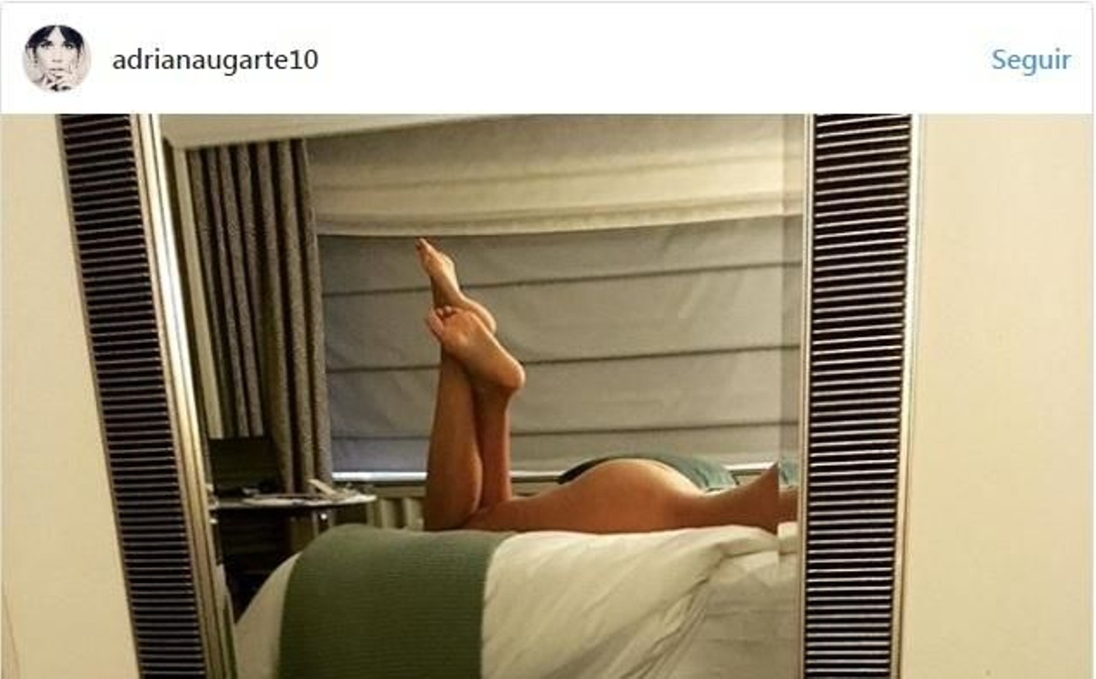 Adriana Ugarte muestra en las redes su pose más sensual