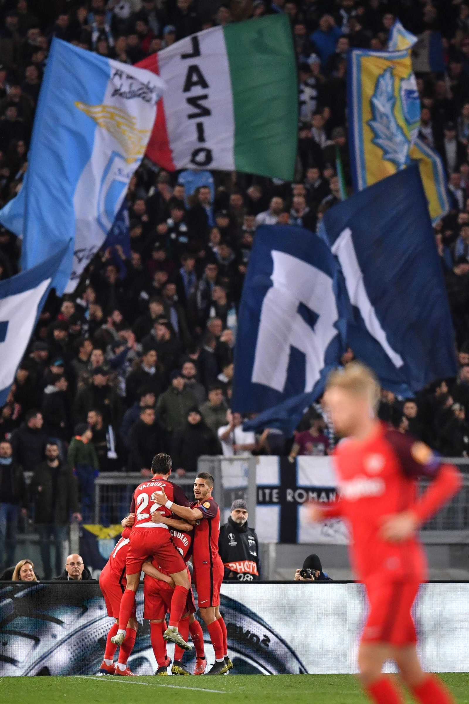 El Lazio-Sevilla FC, en imágenes