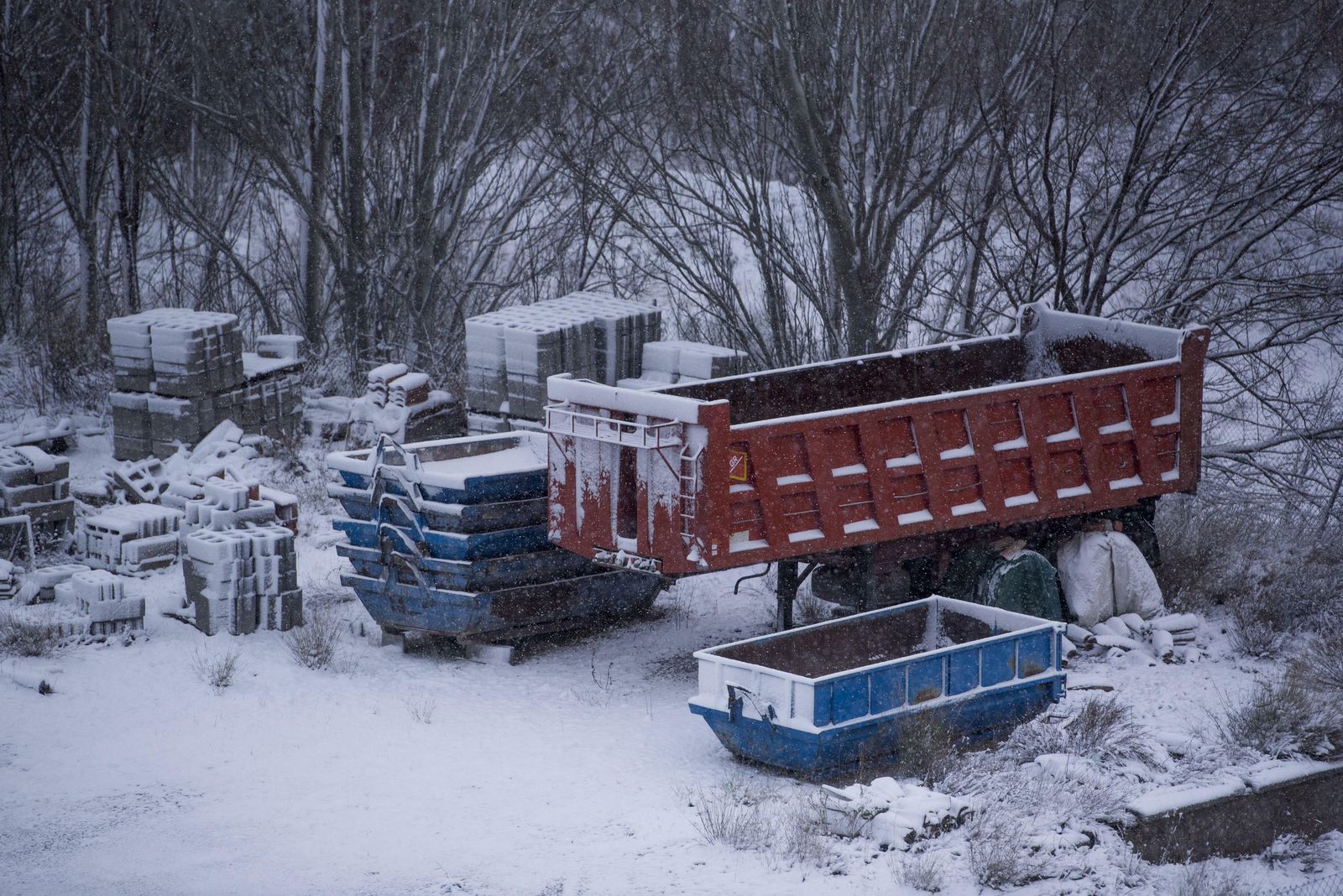 Imágenes de las carreteras cortadas en Granada por la borrasca Gloria