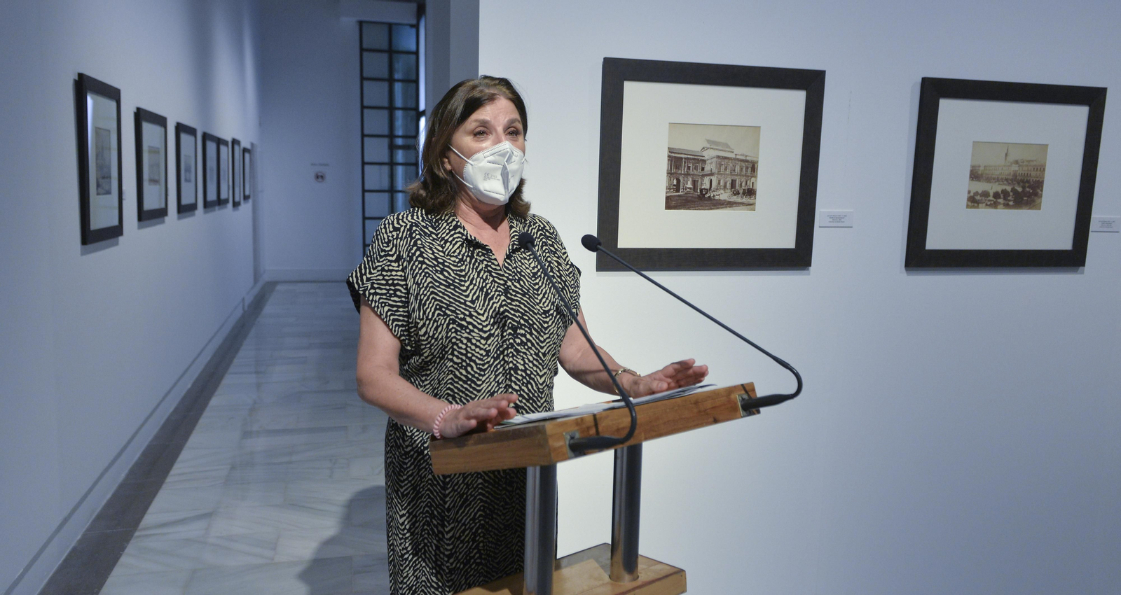 Inauguración de la exposición de Luis Masson, en el Bellas Artes de Sevilla