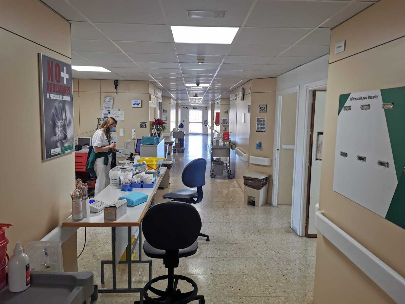 Quinta planta del Hospital Universitario Torrecárdenas, donde ahora está ubicado el Hospital de Día Oncológico