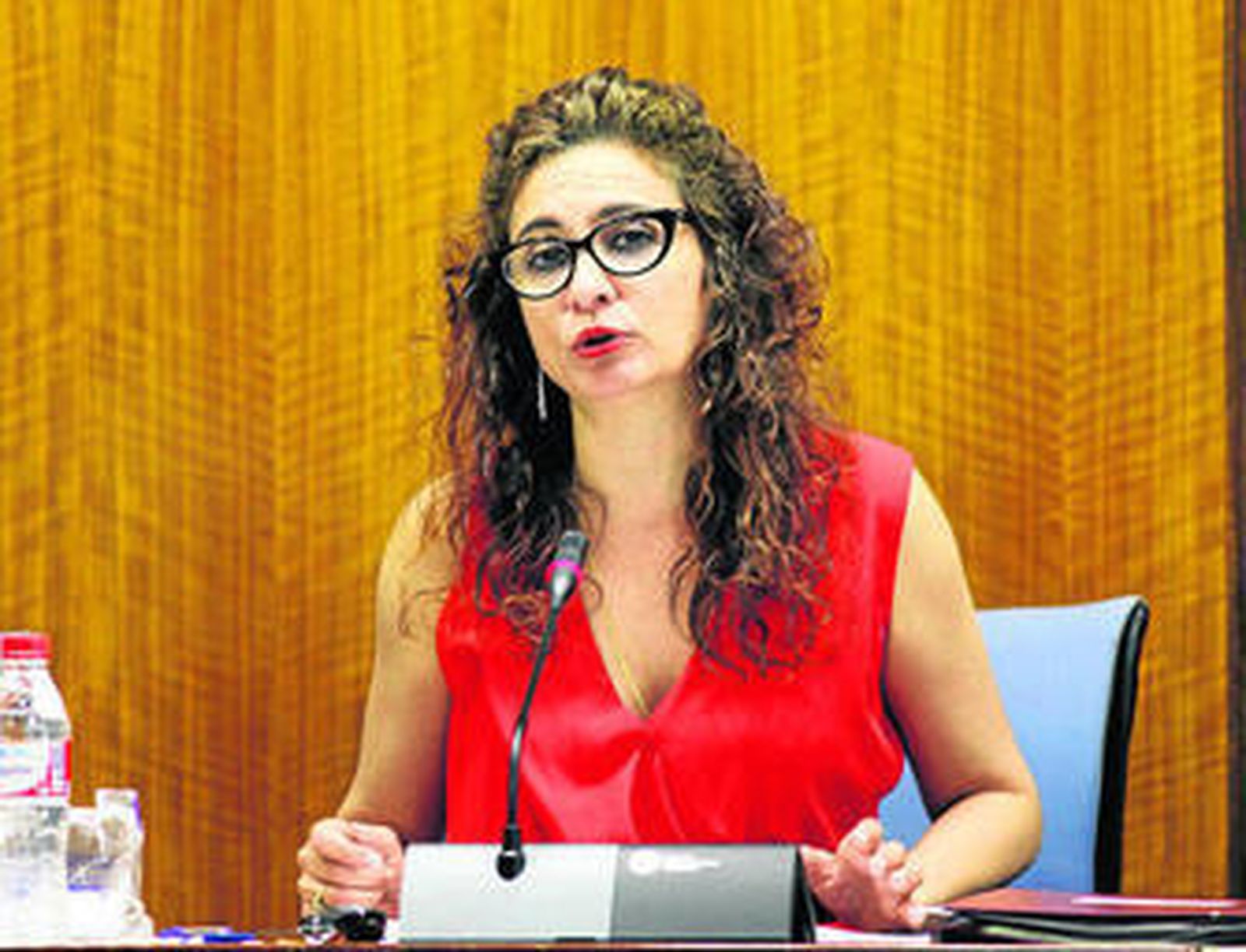 María Jesús Montero, ayer en comisión parlamentaria.