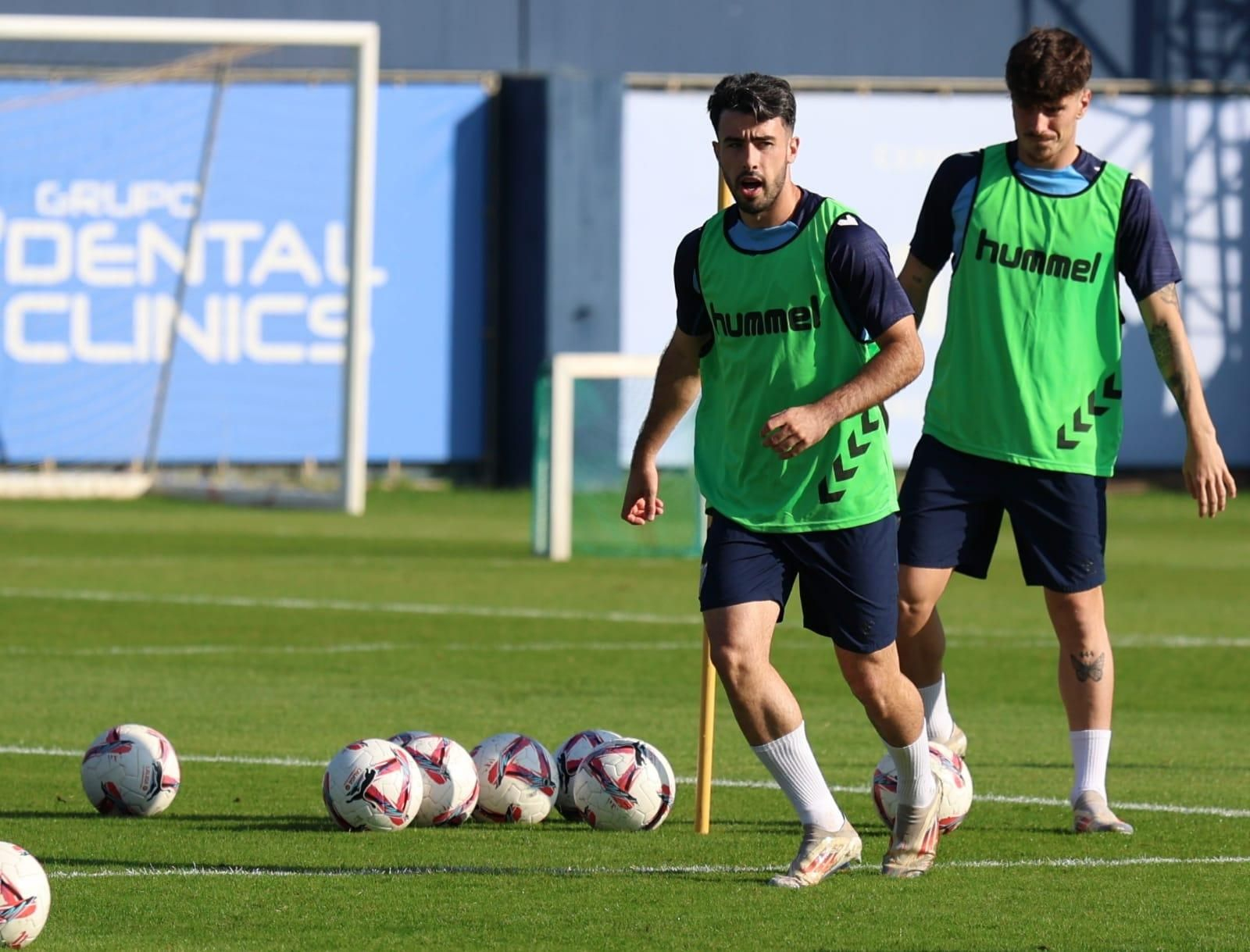 Entrenamiento Málaga CF: Ramón regresa en la primera sesión de la semana