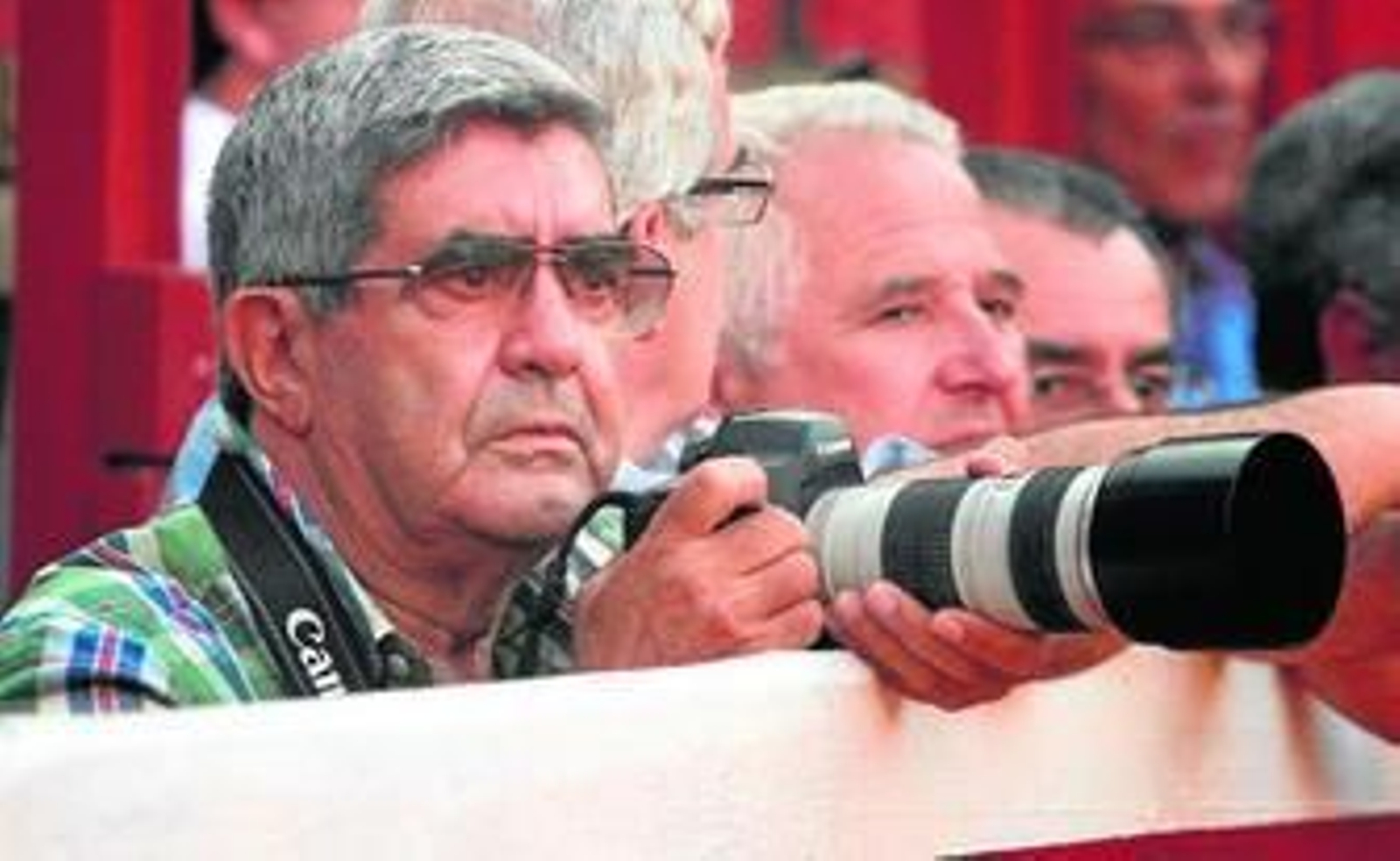 Pedro Delgado, en el callejón de la Plaza de Toros de la Merced, en la pasada feria taurina de 2015.