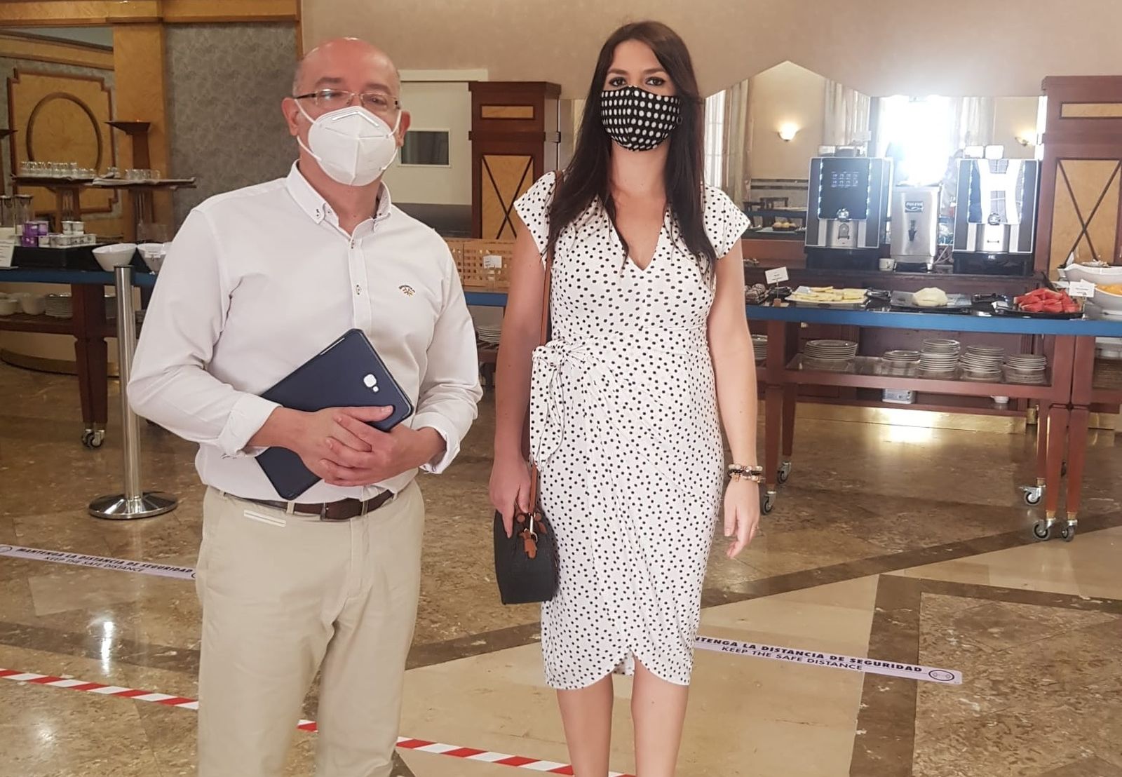 La delegada territorial en el Hotel Alfaros de Córdoba.