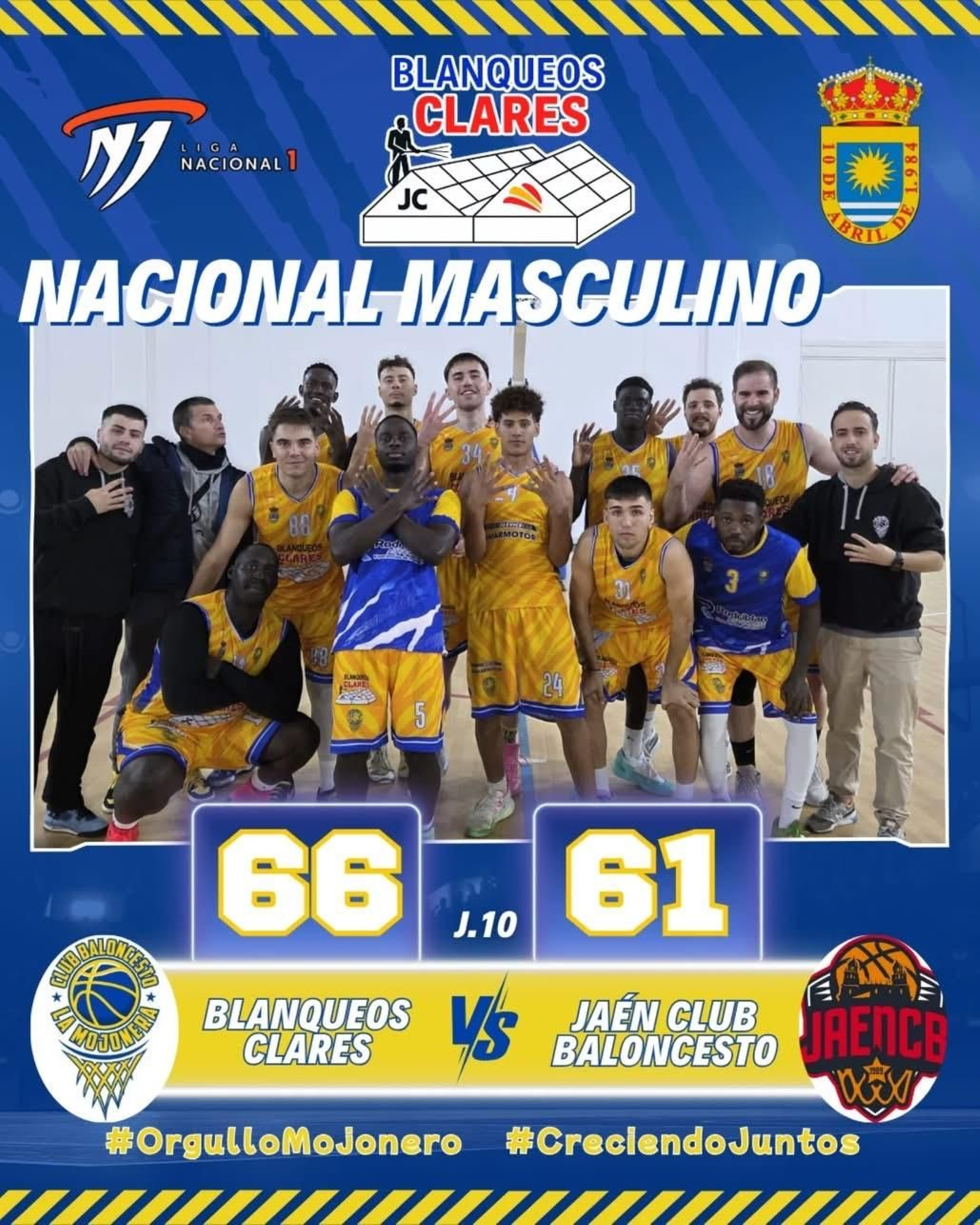 El equipo masculino logró la cuarta victoria consecutiva de la temporada.