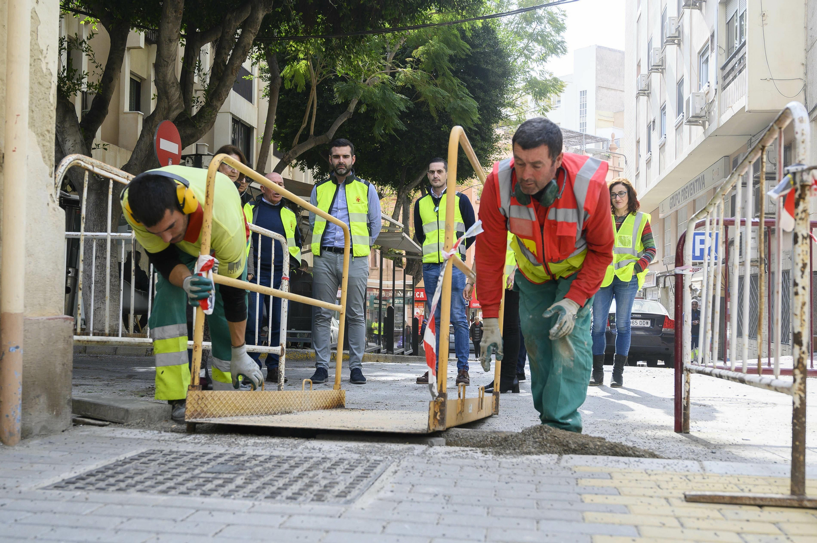 Calle Amapola en obras