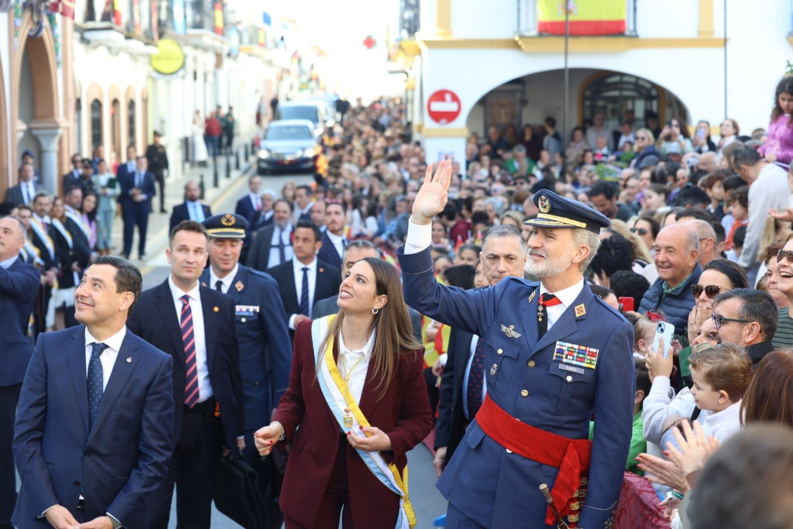 Las primeras imágenes del Rey Felipe VI en Huelva