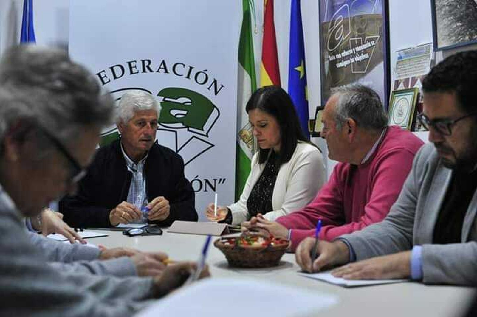 Reunión reciente del equipo de gobierno con la Federación de Vecinos.