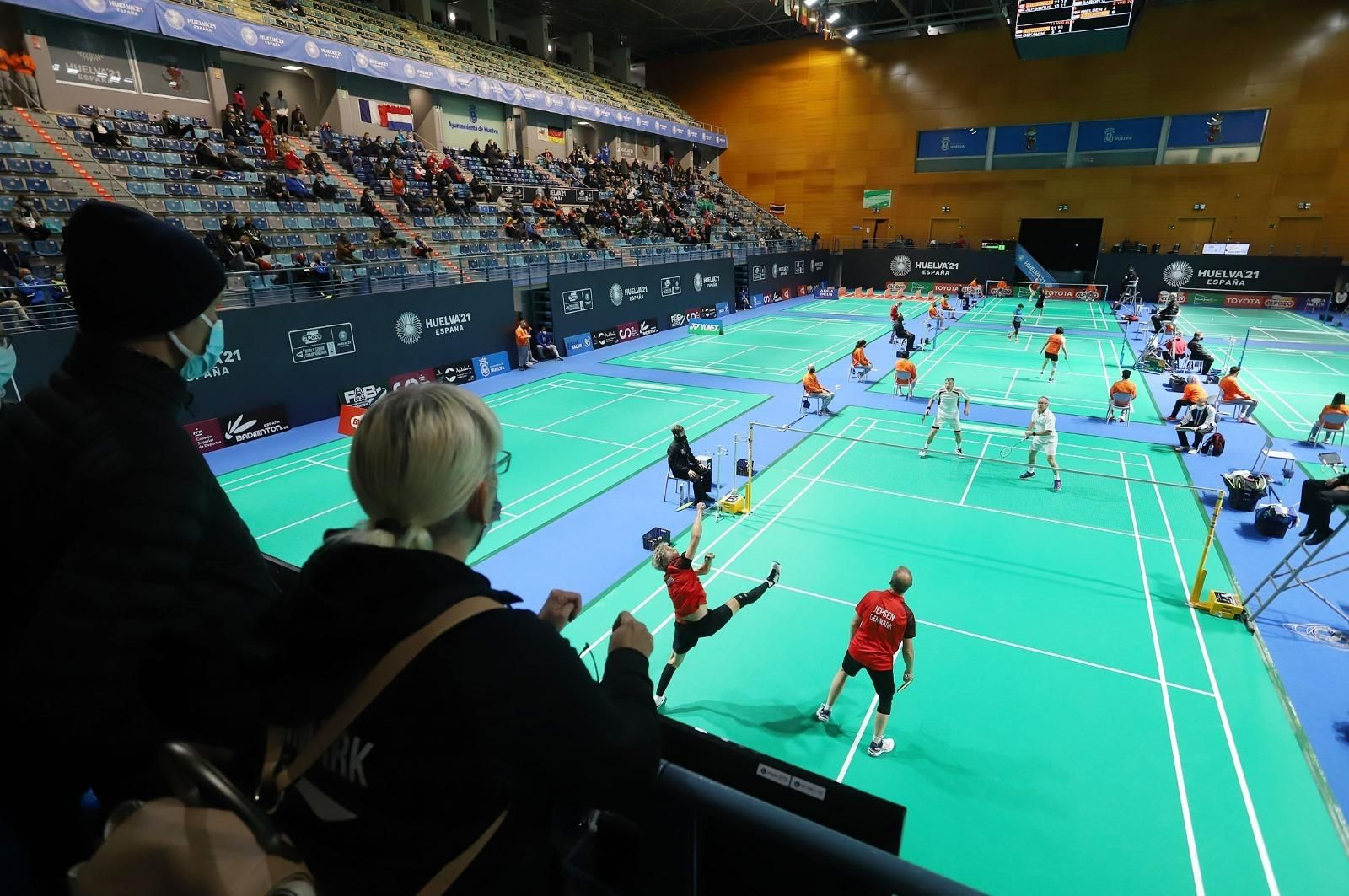 Un momento del Mundial de Bádminton Senior.