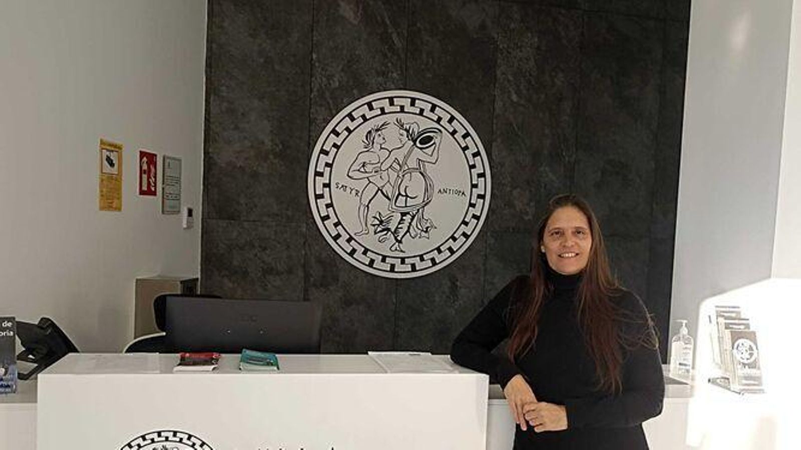 Isabel Álvarez, guía de Villa Antiopa.