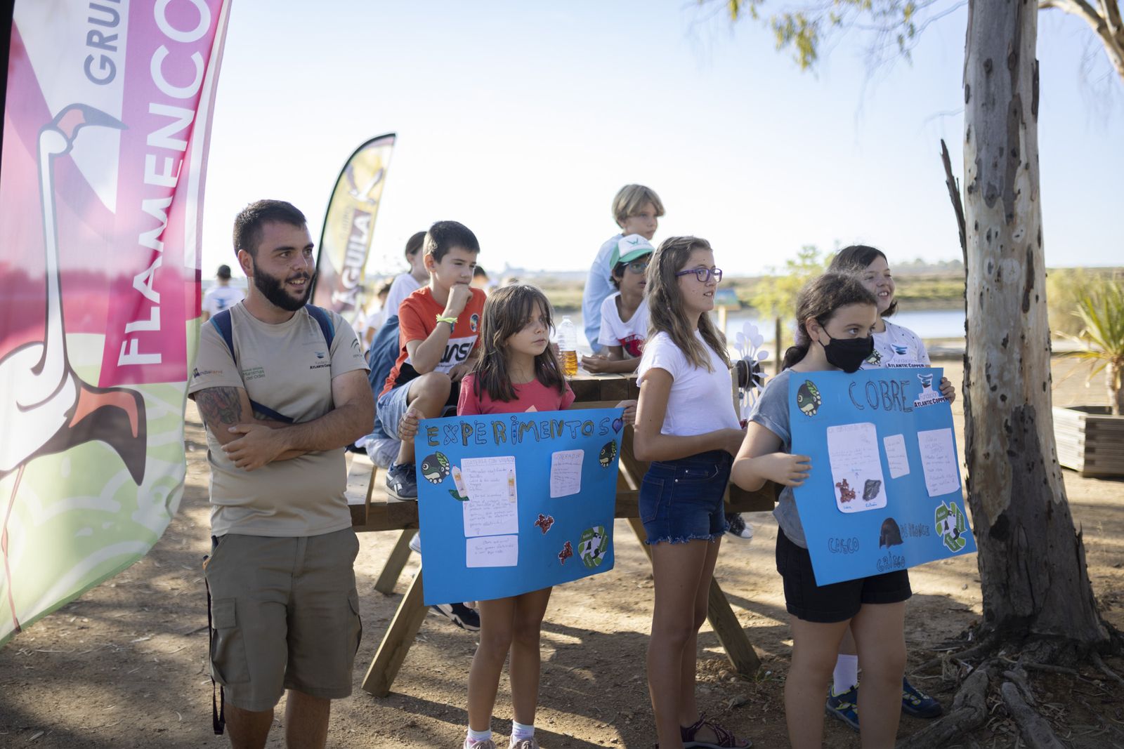 Imágenes de la clausura de la Escuela de Exploradores en Marismas del Odiel