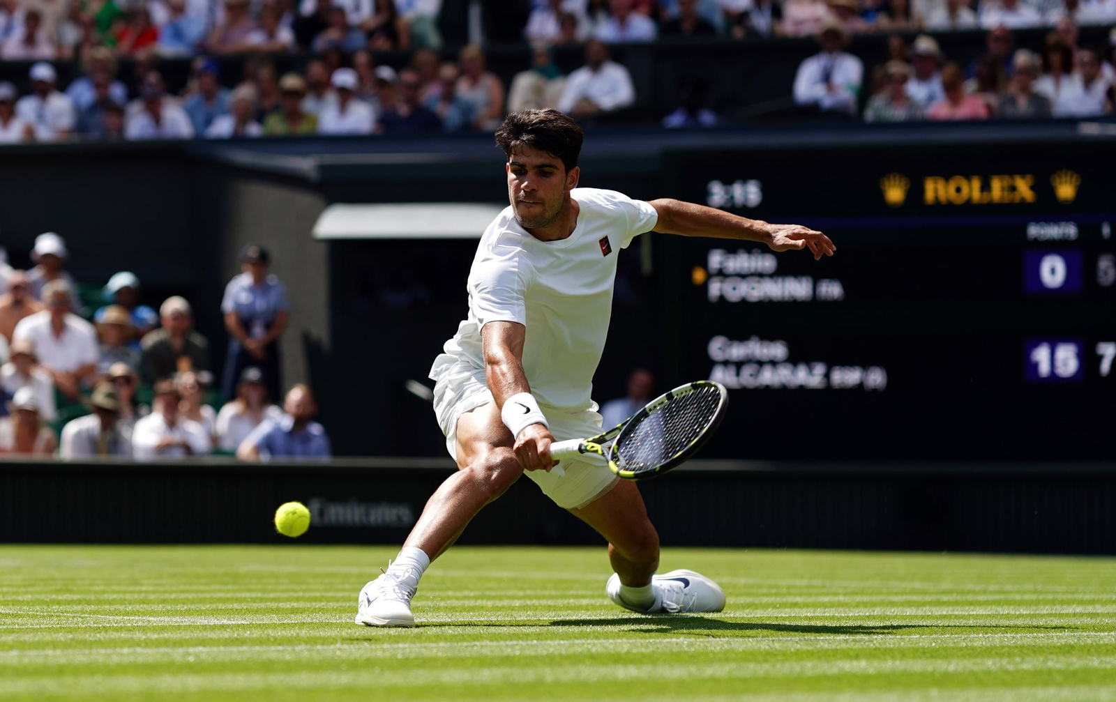 Las imágenes del debut de Alcaraz en Wimbledon y del resto de la jornada
