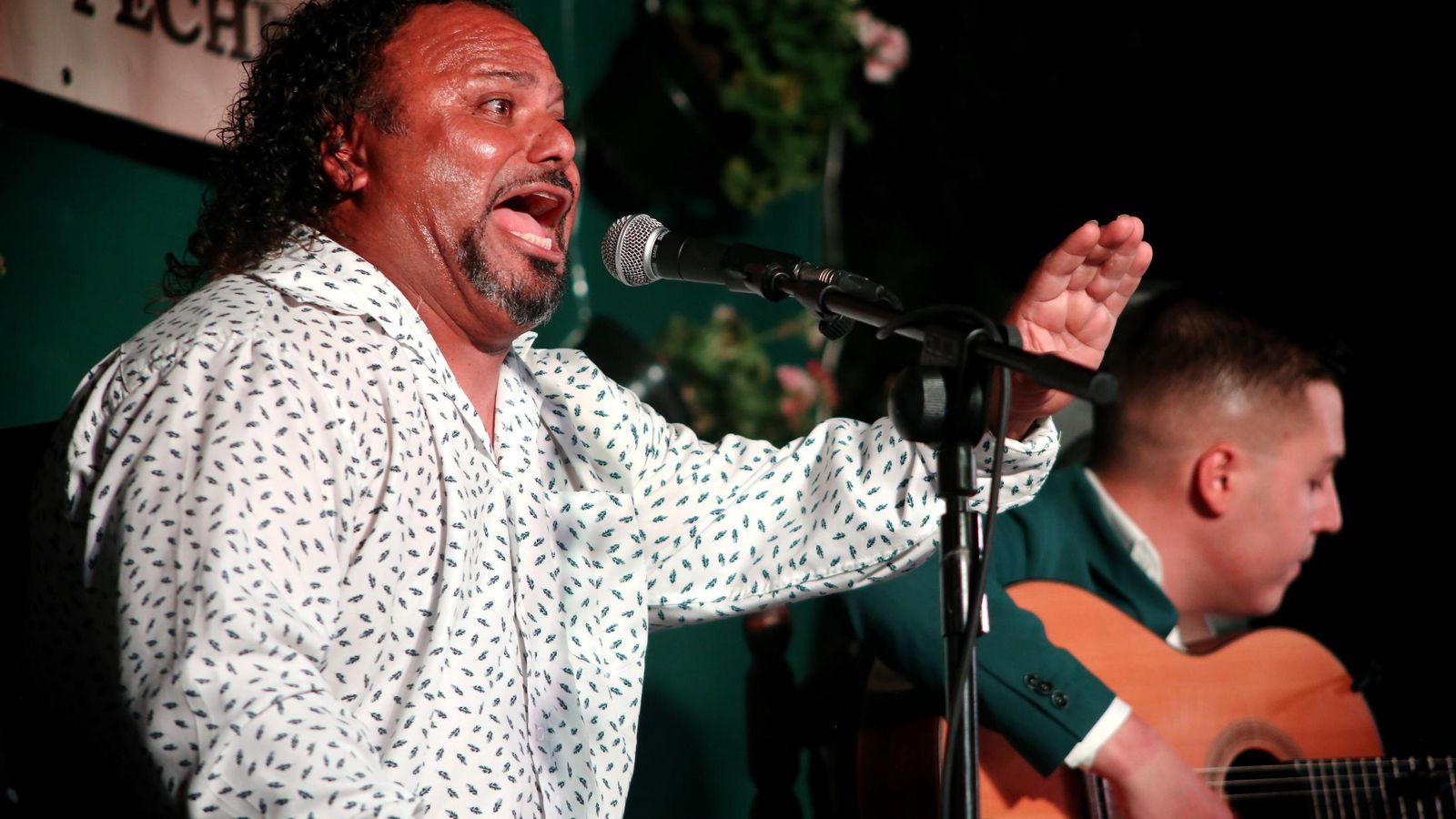 Manuel Fernández ‘El Titi’ durante su actuación.