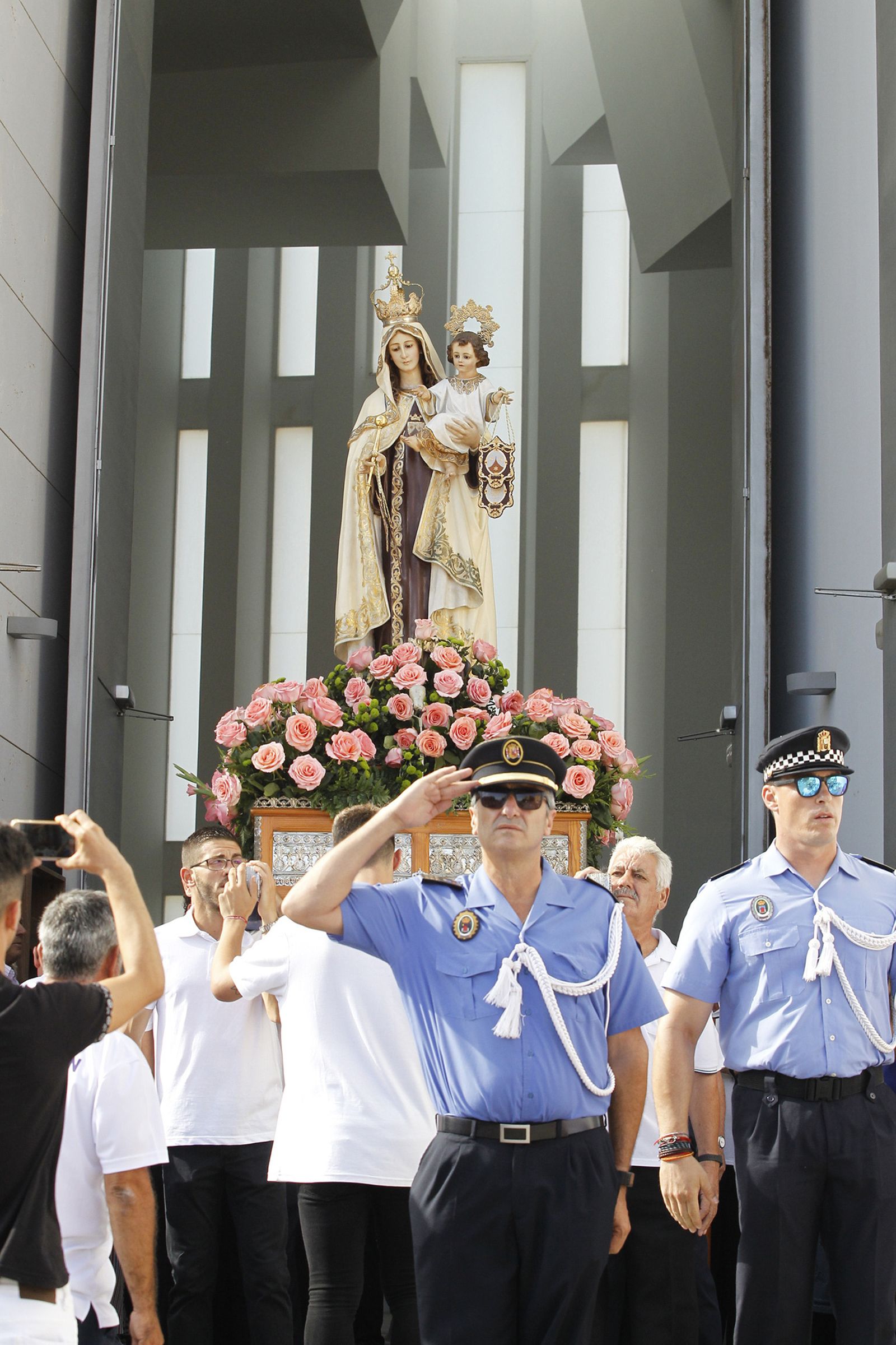 Fotogalería cucaña y procesión Fiestas Santa Ana Roquetas de Mar