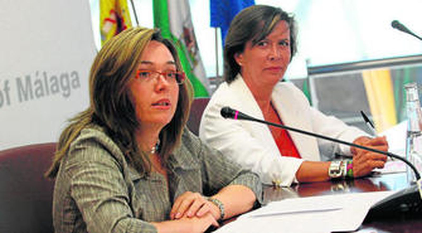 Martín Rojo y De Aguilar durante la presentación realizada ayer del balance de actividad del Palacio de Ferias.