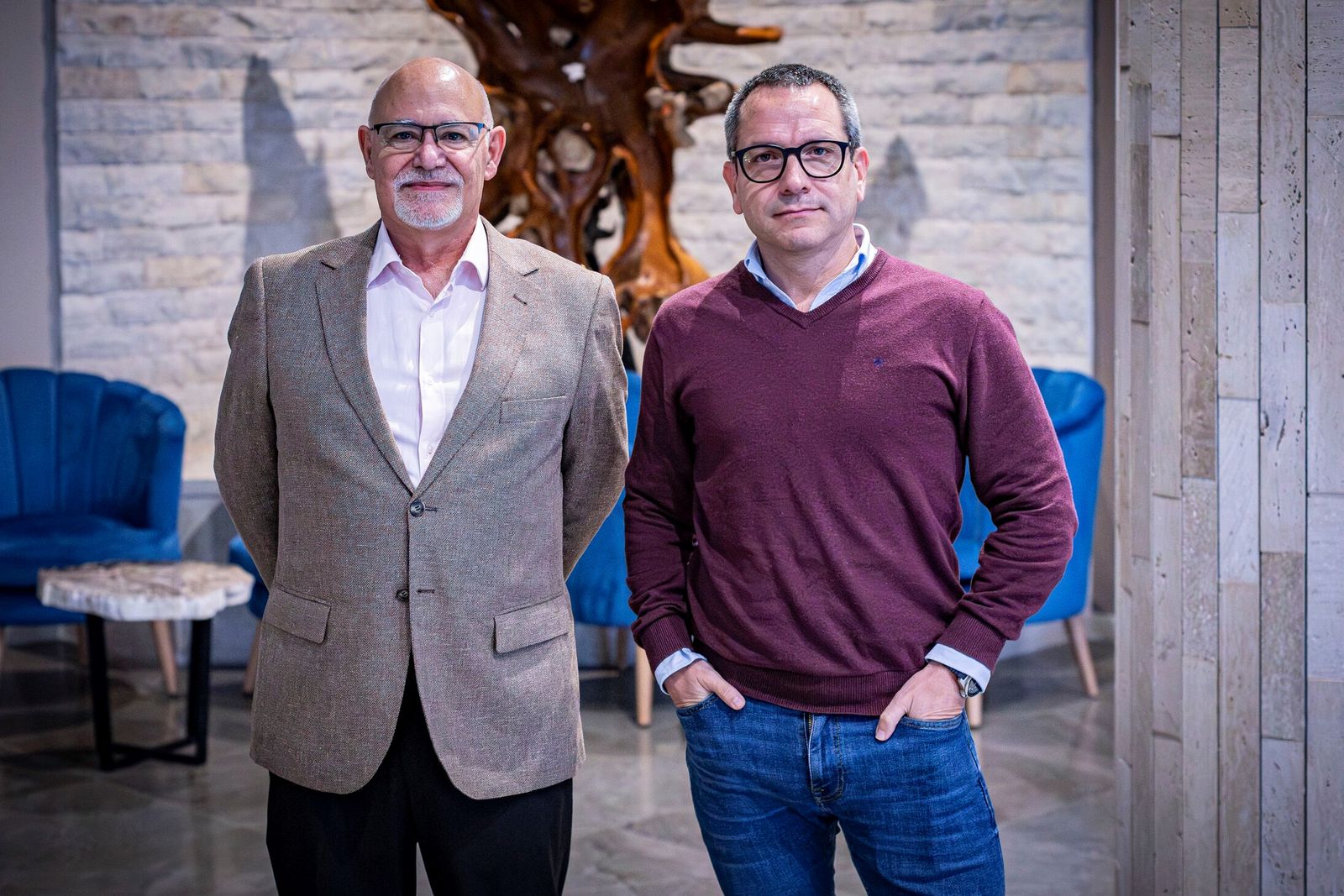 Los doctores Juan José Silva (izquierda) y Francisco Vílchez, presidentes del Congreso de Nutrición Clínica.
