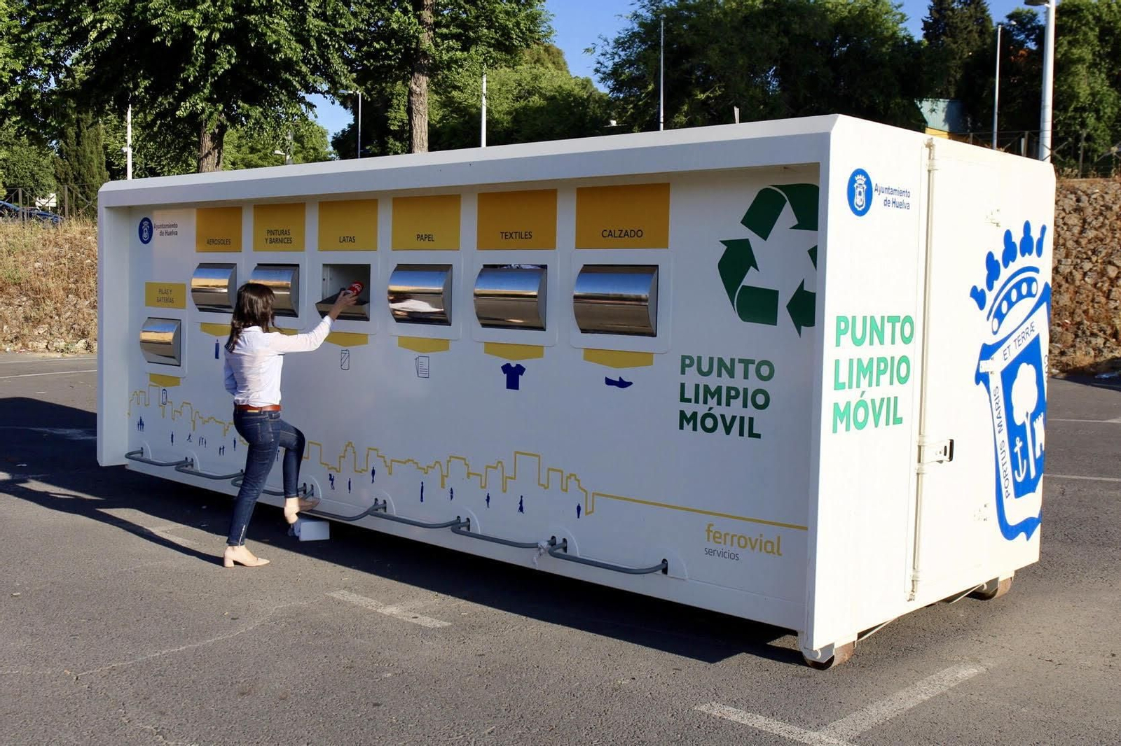 Punto Limpio Móvil del Ayuntamiento de Huelva.