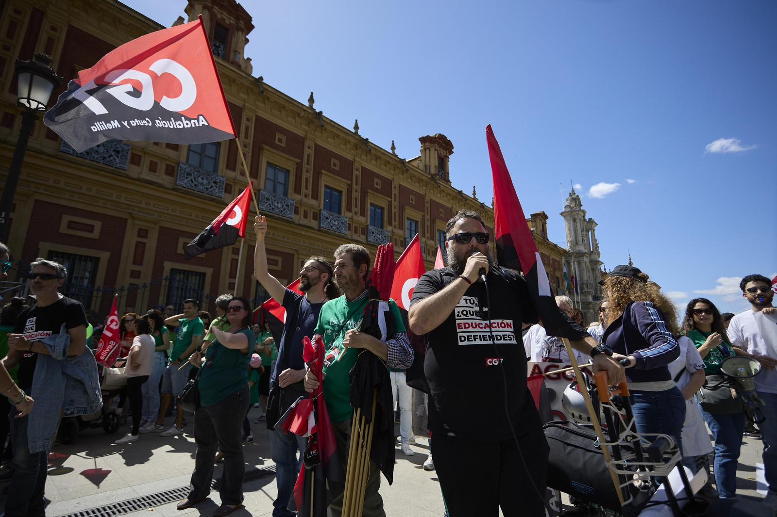 Las imágenes de la manifestación de docentes