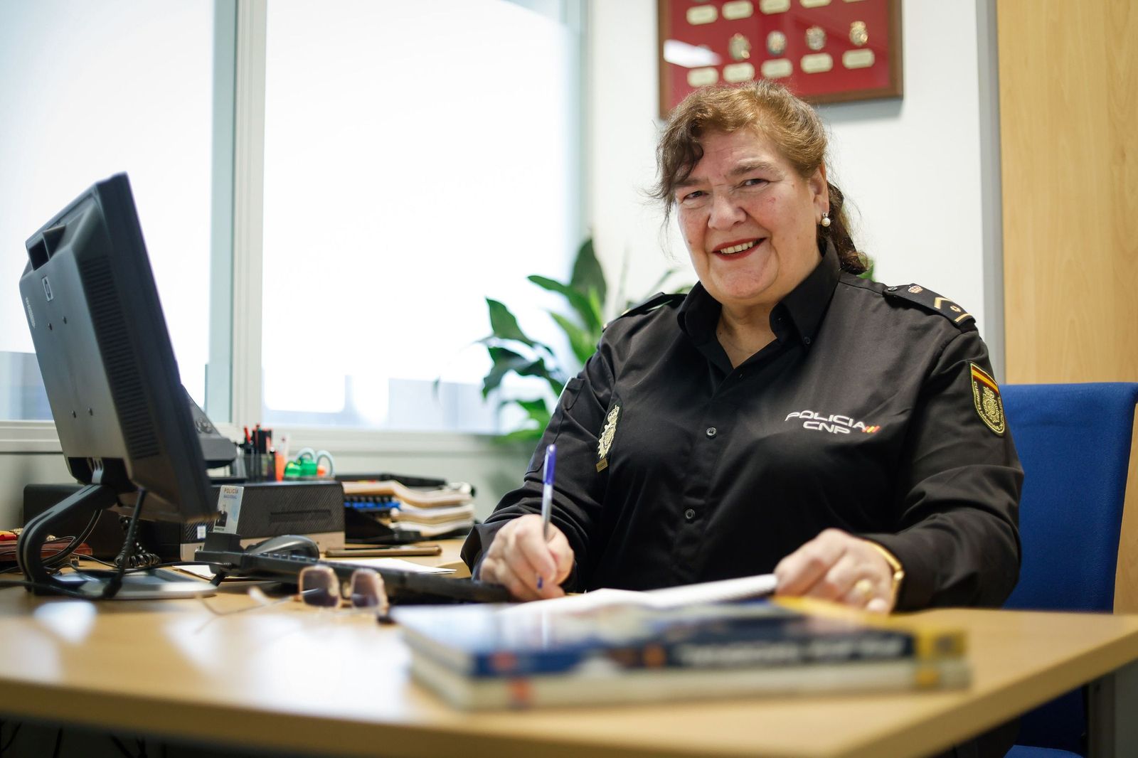 Eugenia Quero, agente de la Policía Nacional más veterana de Granada