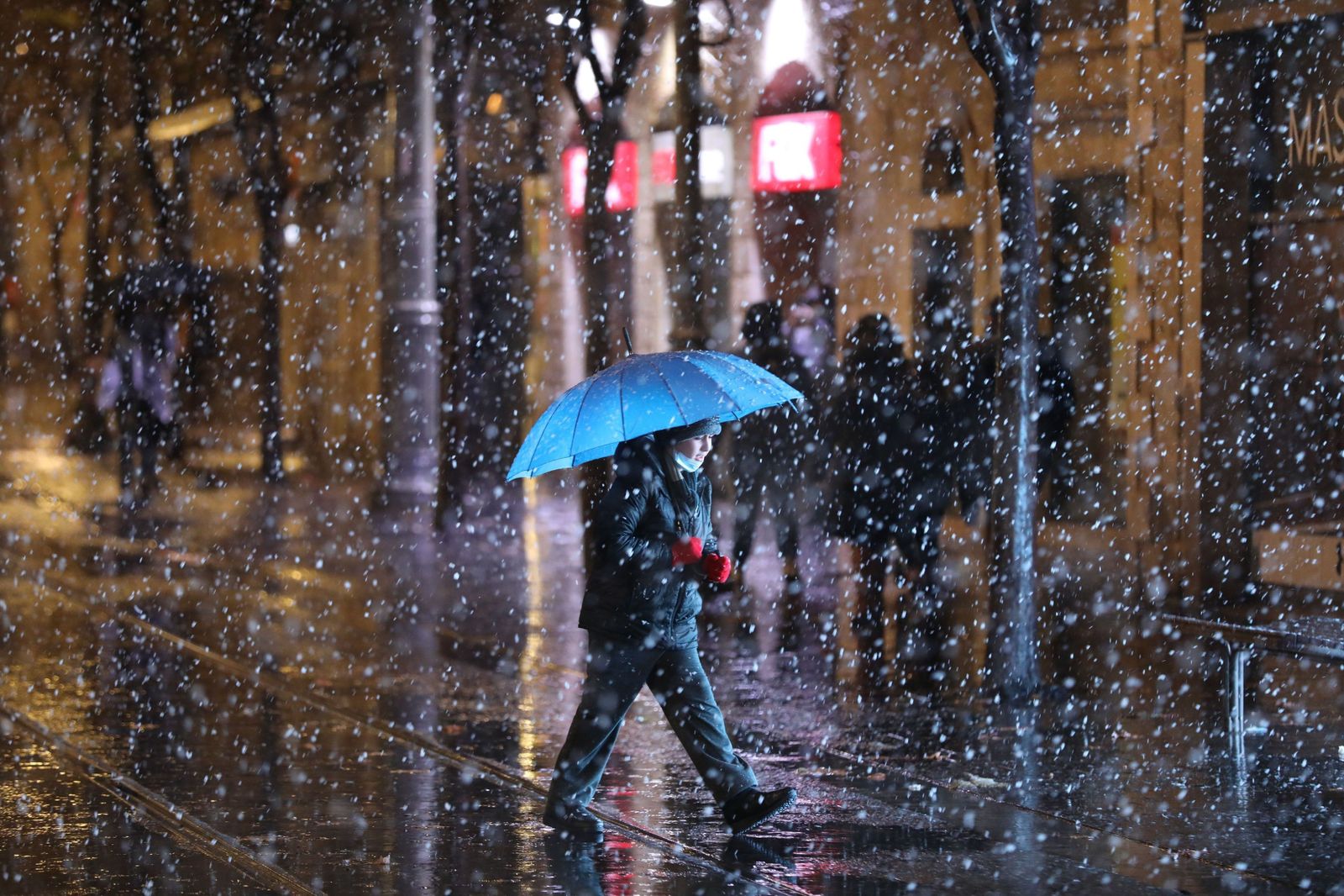Jerusalén, cubierta de nieve tras el paso del temporal 'Elpida'